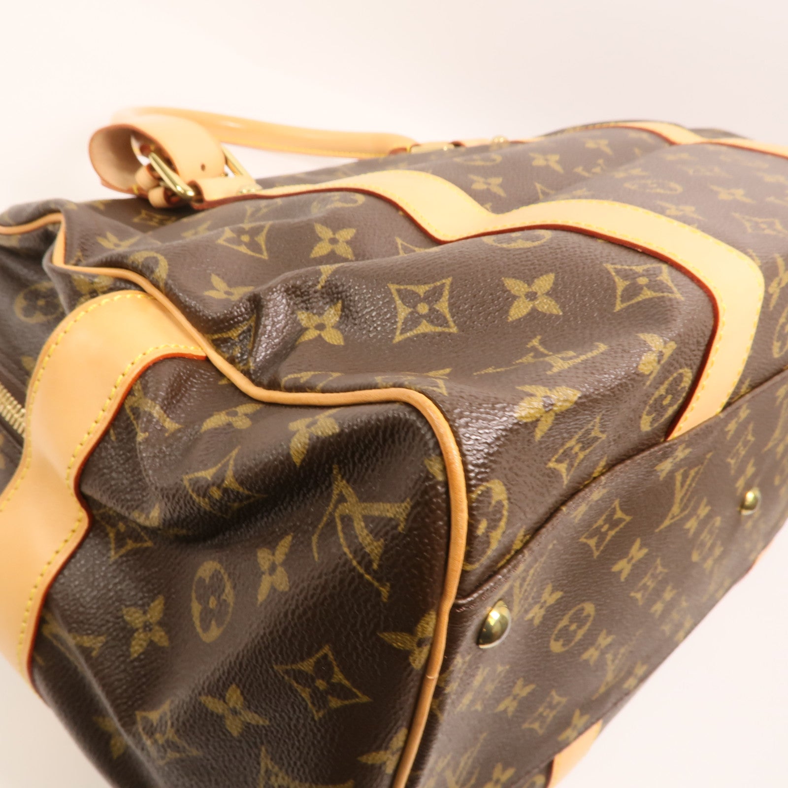 LOUIS VUITTON Monogram CarryAll金扣手挽袋