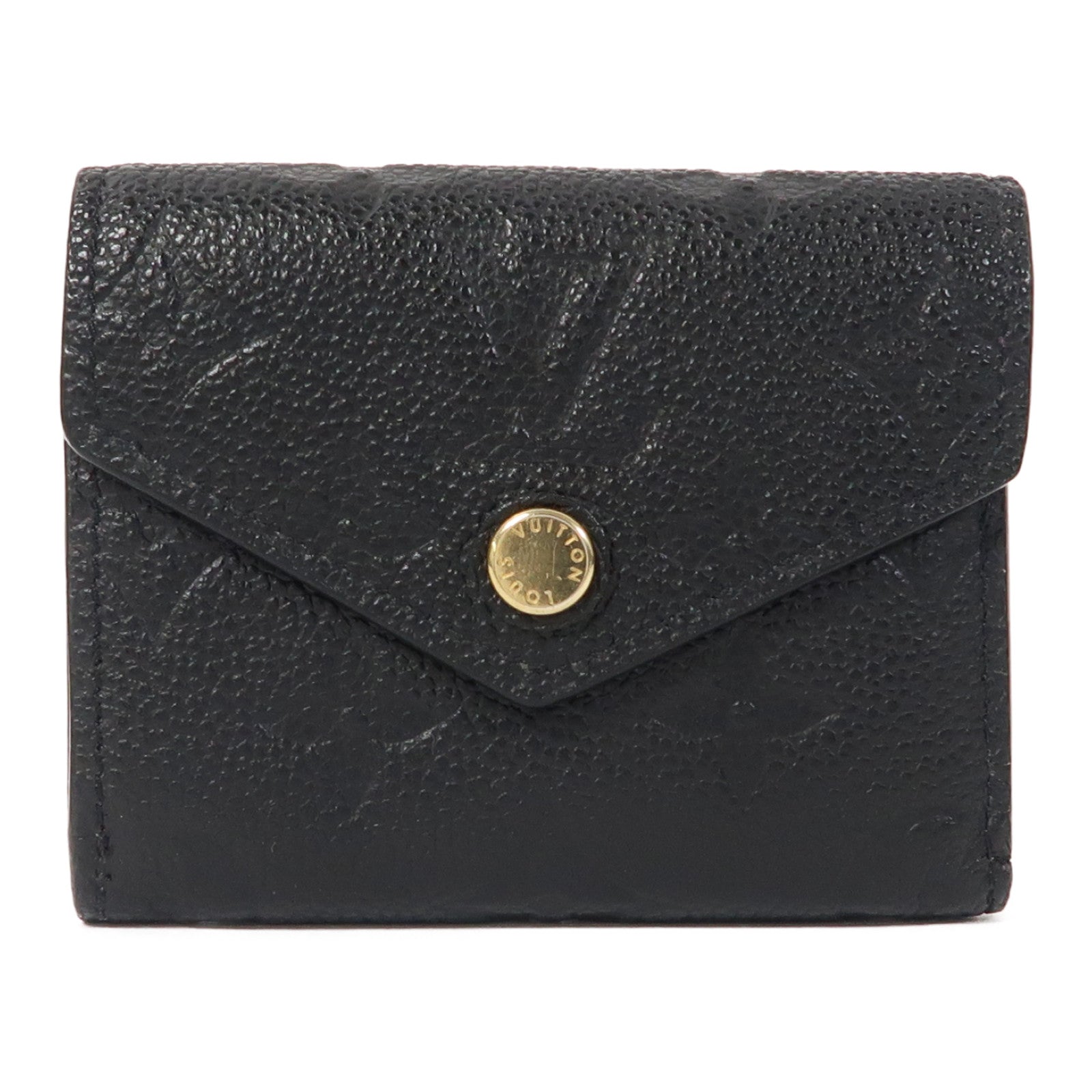LOUIS VUITTON Monogram Empreinte Zoe Wallet金扣錢包黑色