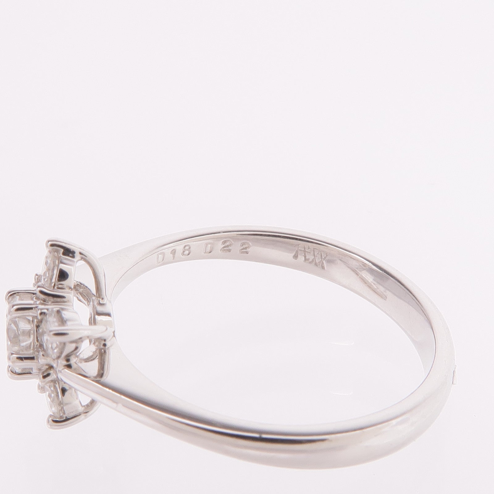 JEWELRY 【激減優惠】18K白金Diamond Ring鑽石戒指US#5.25