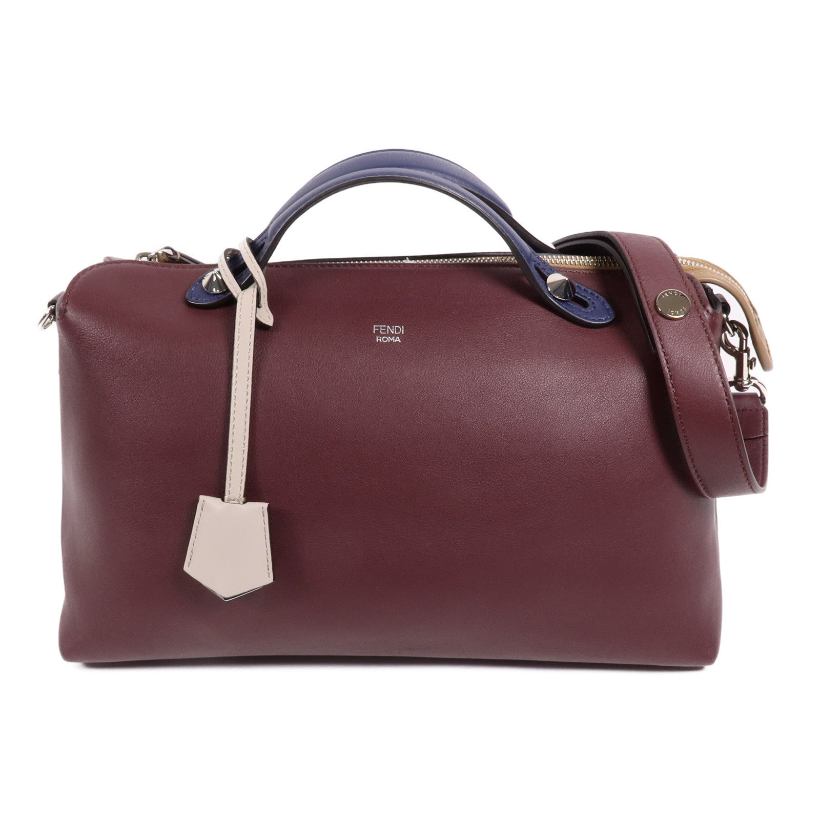 FENDI 牛皮皮革By The Way銀扣手挽肩背兩用袋