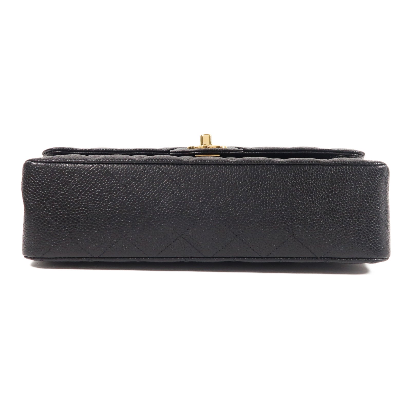 CHANEL CC GHW Classic 25 Chain Shoulder Bag Calfskin Leather Black