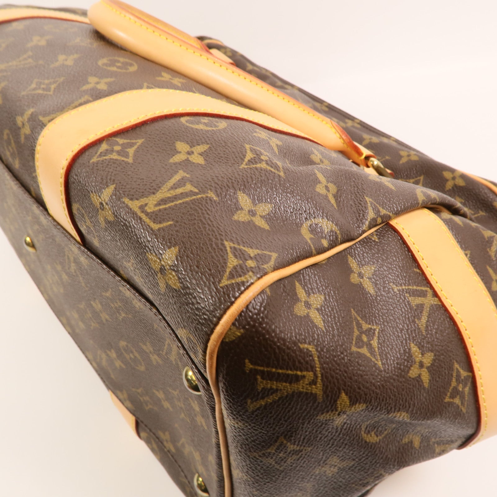 LOUIS VUITTON Monogram CarryAll金扣手挽袋