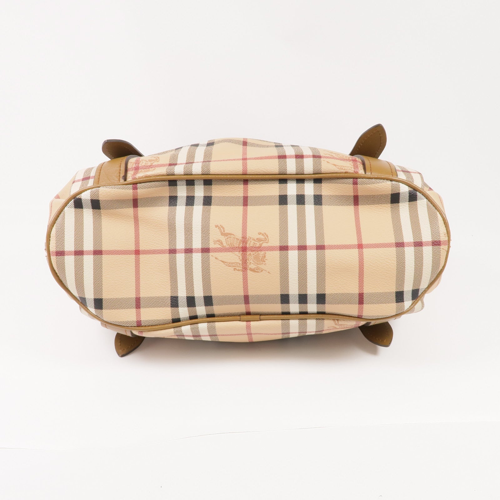 BURBERRY 塗層帆布Haymarket Northfield金扣手挽肩背兩用袋