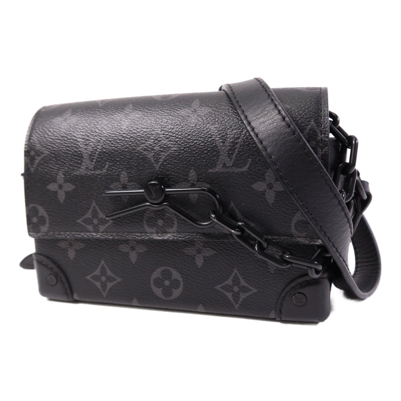 LOUIS VUITTON Monogram Eclipse Steamer Wearable Wallet肩背袋