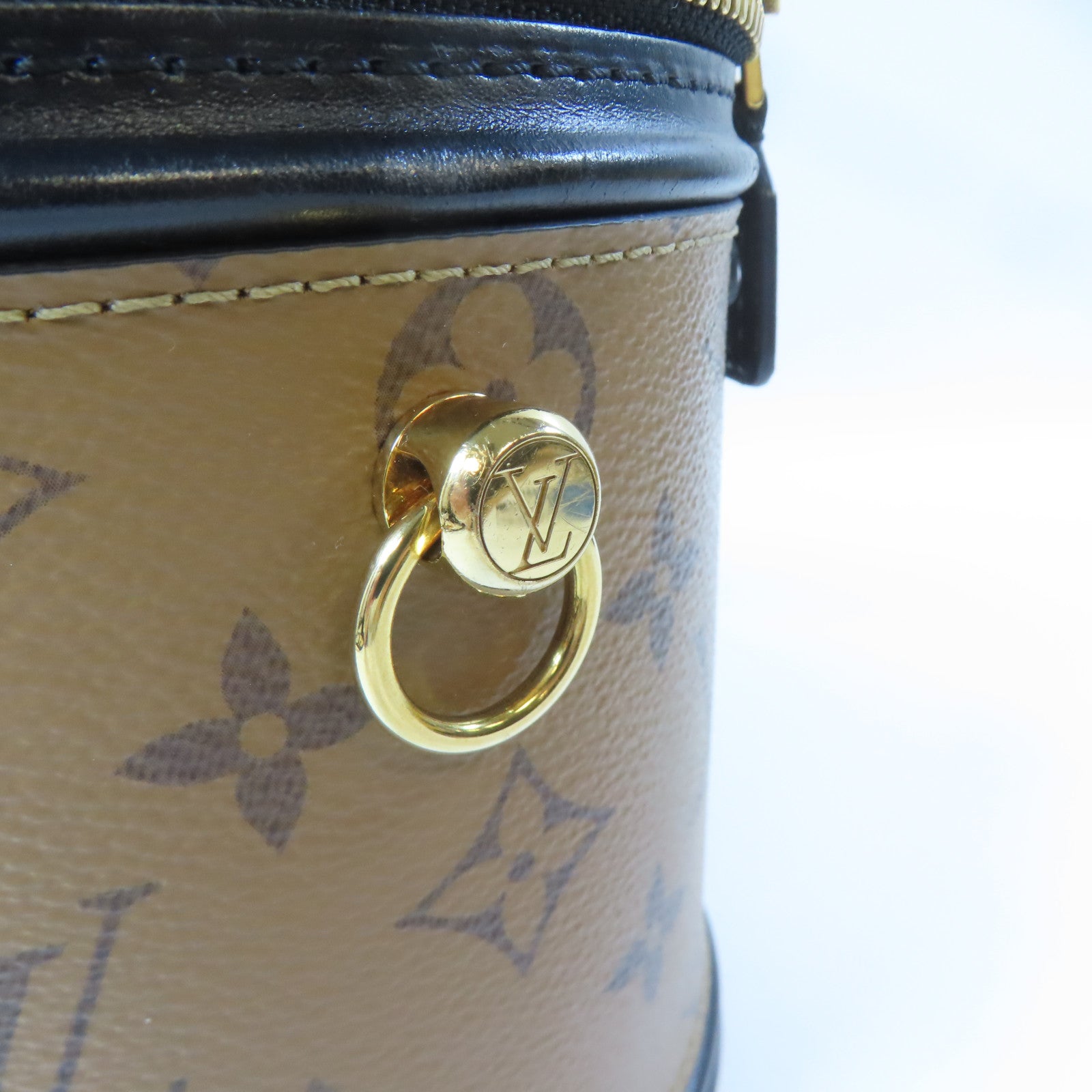 LOUIS VUITTON 【激減優惠】Monogram Reverse Cannes金扣手挽肩背兩用袋啡色