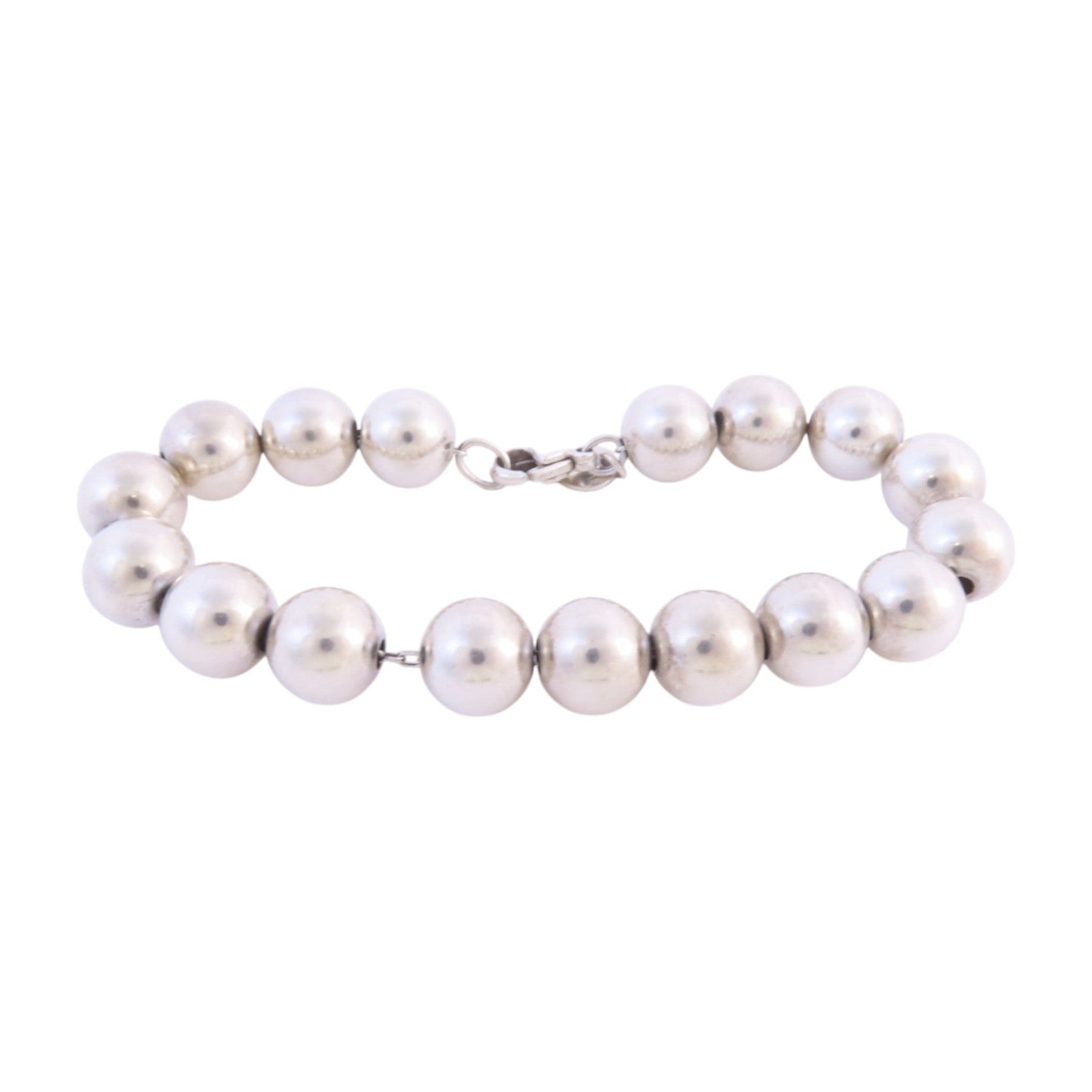 TIFFANY＆CO 925純銀Hareware Ball Bracelet銀扣手鏈