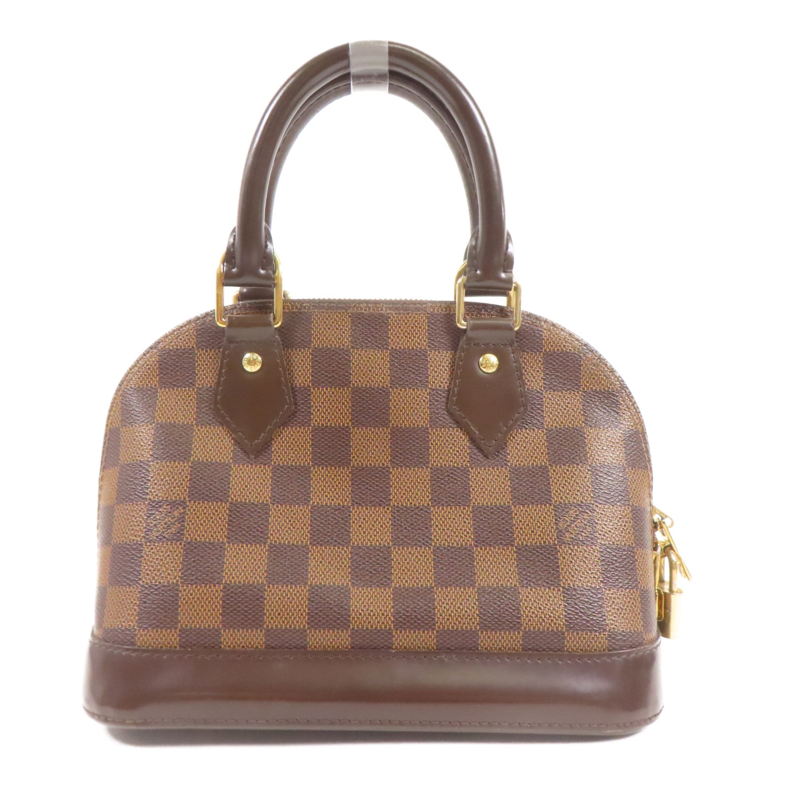 LOUIS VUITTON Damier Alma BB金扣手挽肩背兩用袋