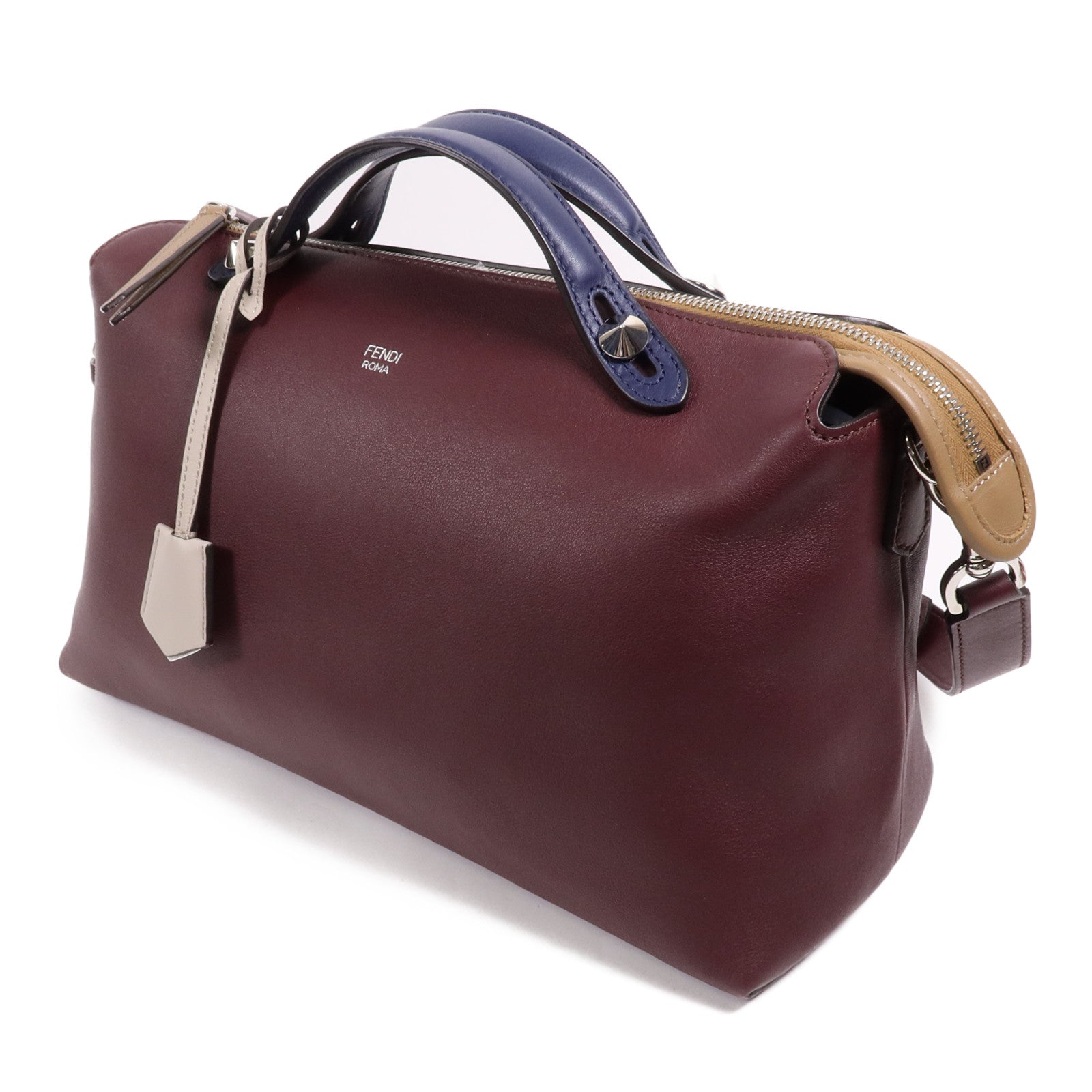 FENDI 牛皮皮革By The Way銀扣手挽肩背兩用袋