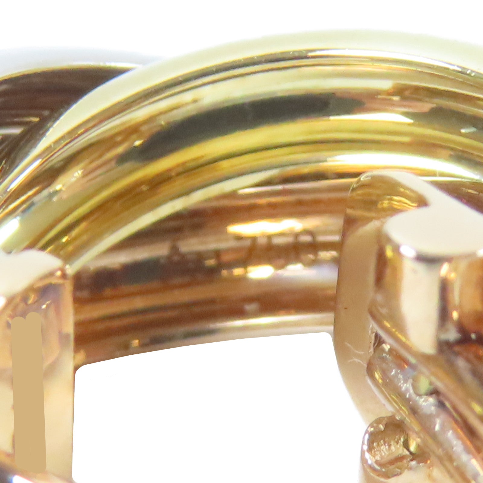 CARTIER 18K黃金/18K玫瑰金/18K白金Trinity Earrings耳環