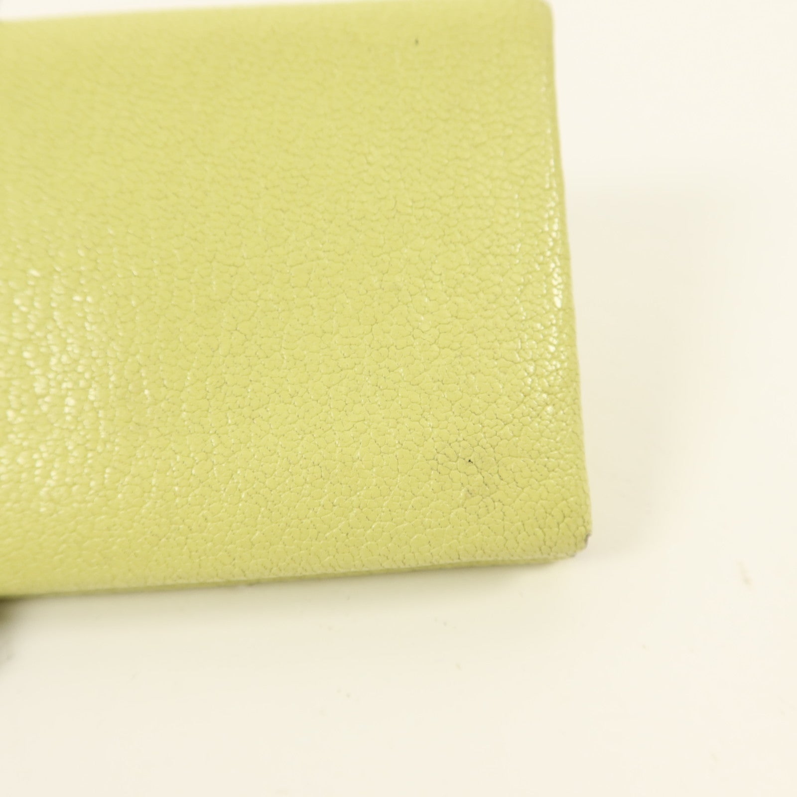 HERMES Chevre皮革Calvi Duo Card Holder卡片套Jaune Bourgeon