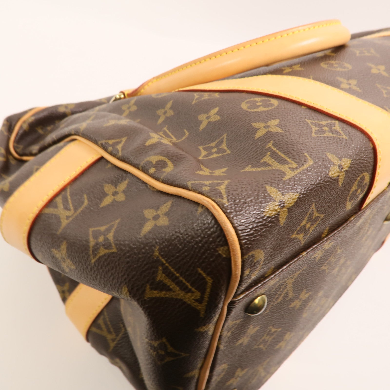 LOUIS VUITTON Monogram CarryAll金扣手挽袋