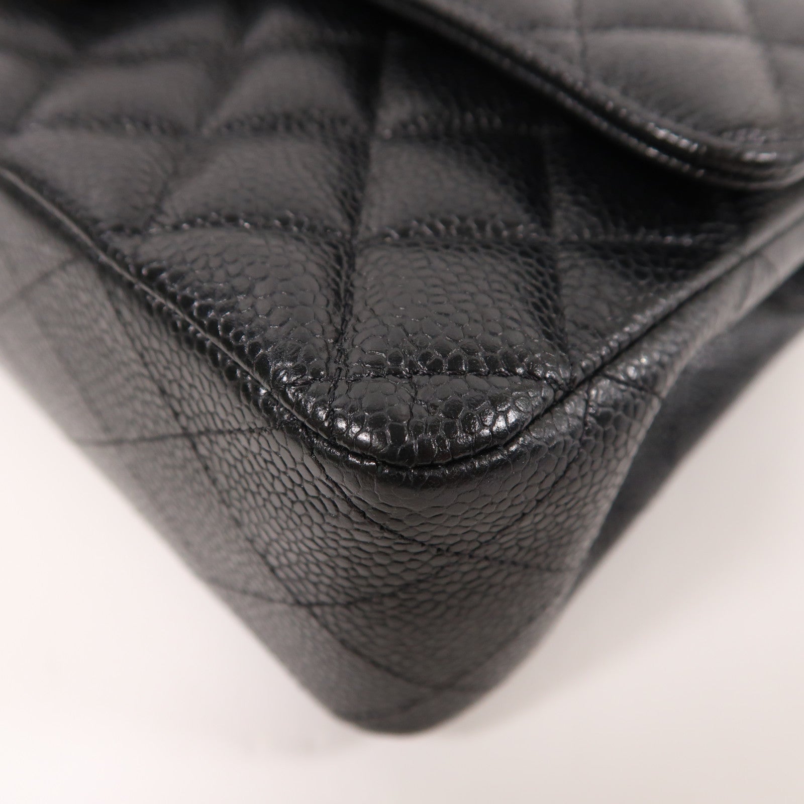 CHANEL CC GHW Classic 25 Chain Shoulder Bag Calfskin Leather Black