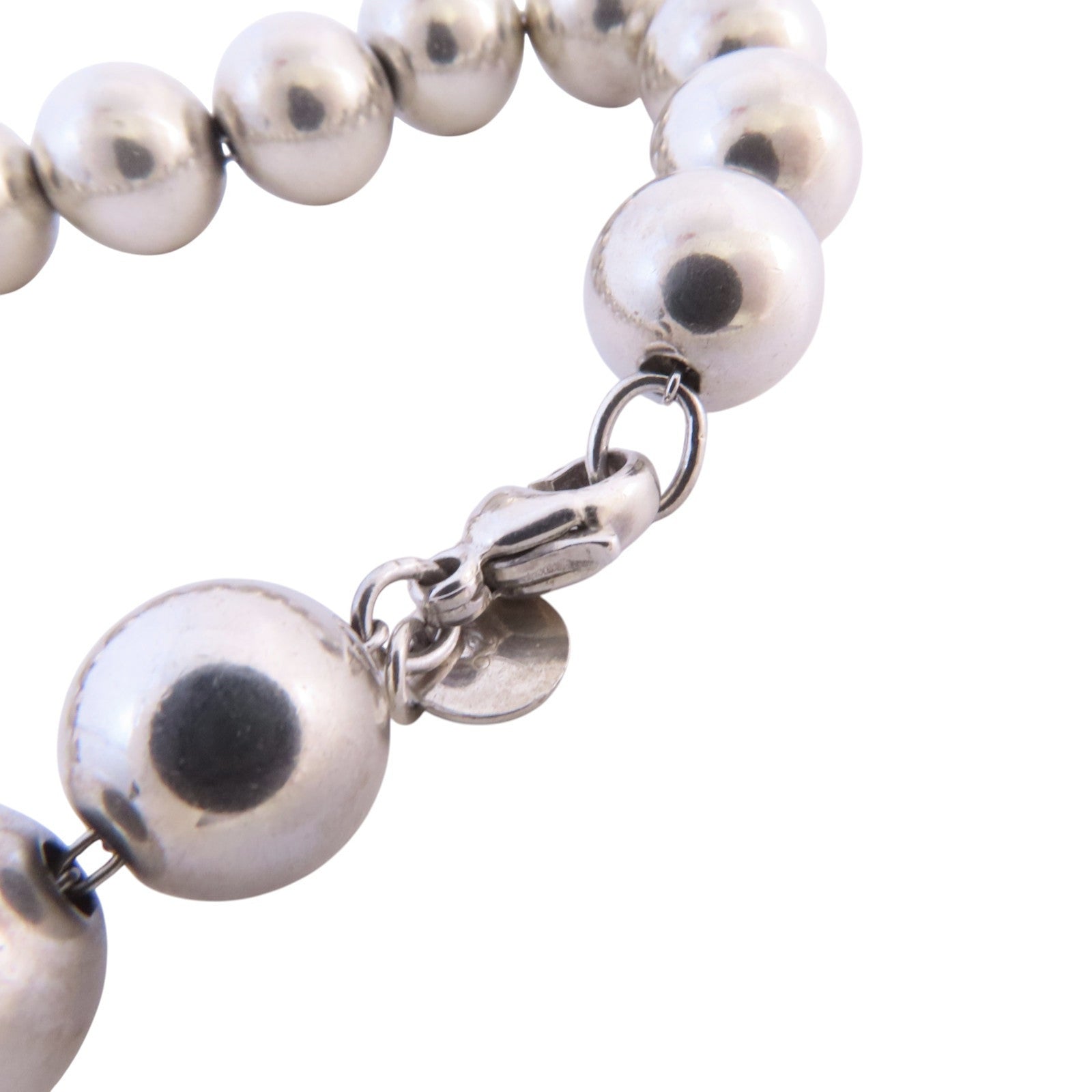 TIFFANY＆CO 925純銀Hareware Ball Bracelet銀扣手鏈