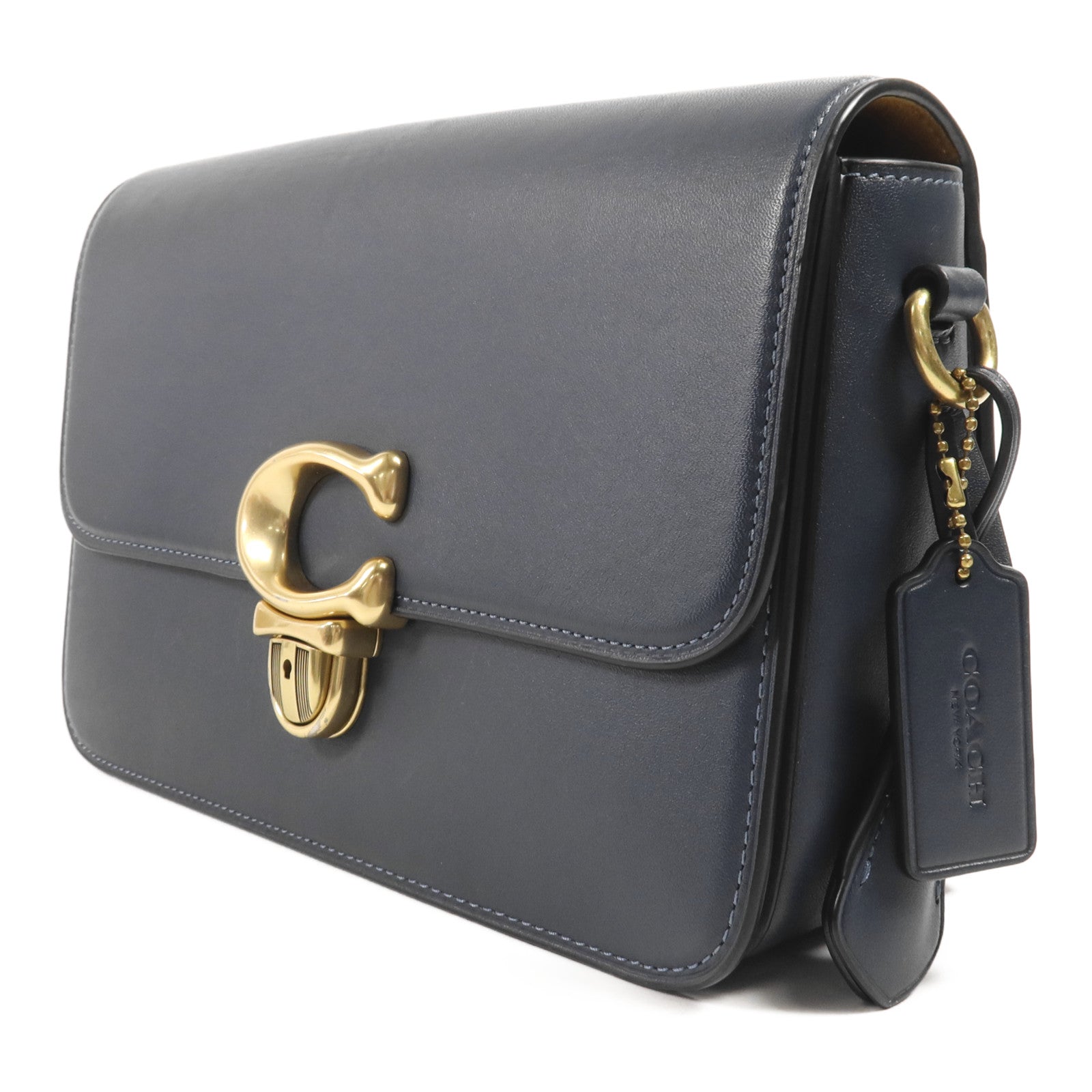 COACH 牛皮皮革Shoulder Bag金扣肩背袋