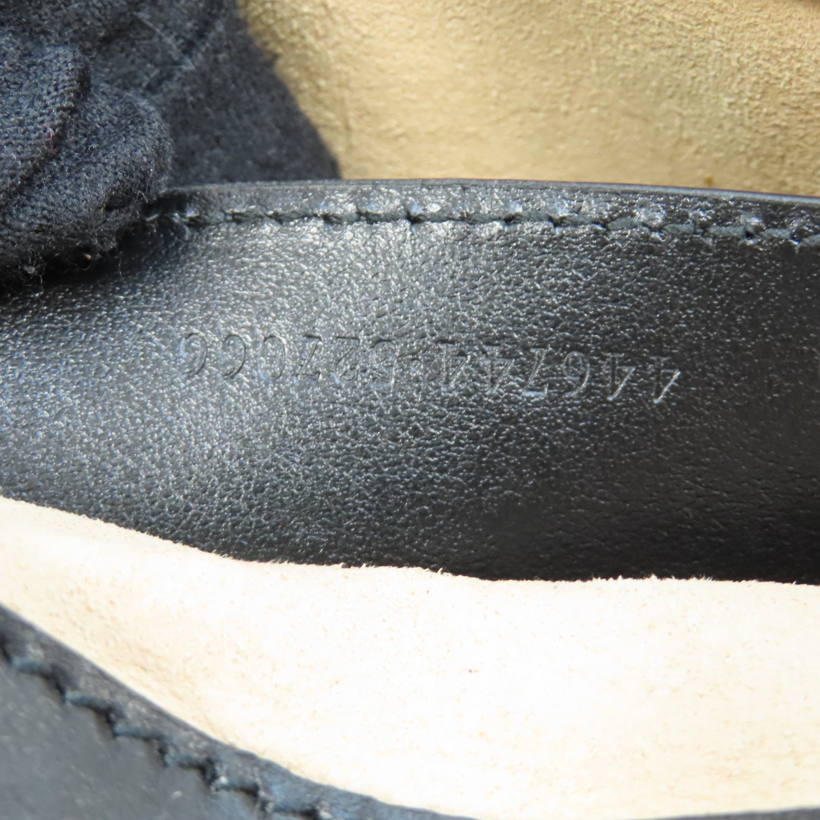 GUCCI 牛皮皮革Chain Shoulder金扣鏈帶肩背袋黑色