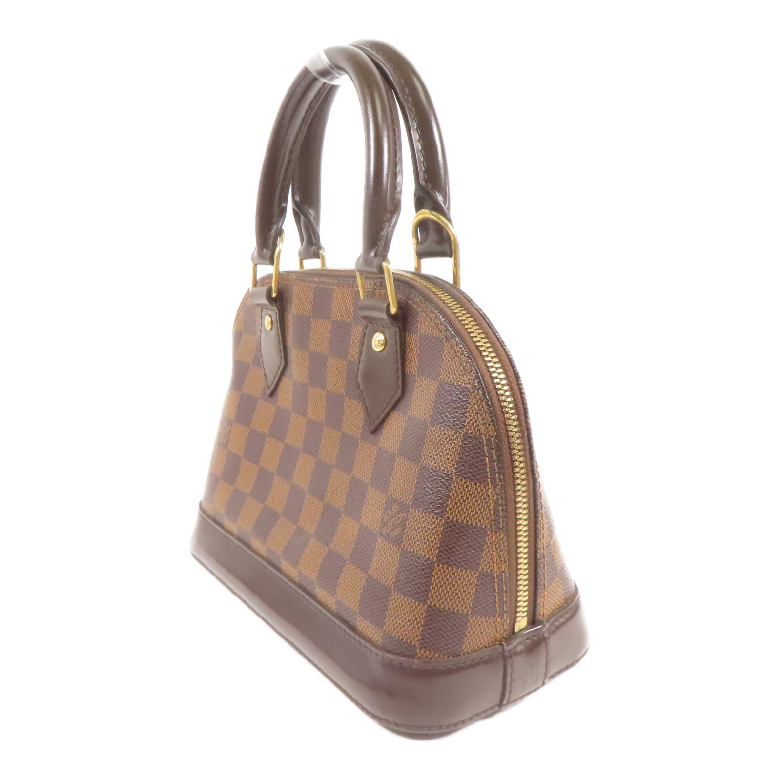 LOUIS VUITTON Damier Alma BB金扣手挽肩背兩用袋