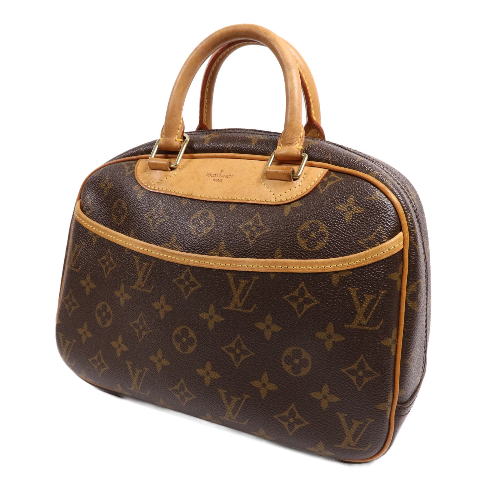 LOUIS VUITTON 【激減優惠】Monogram Trouville PM金扣手挽袋