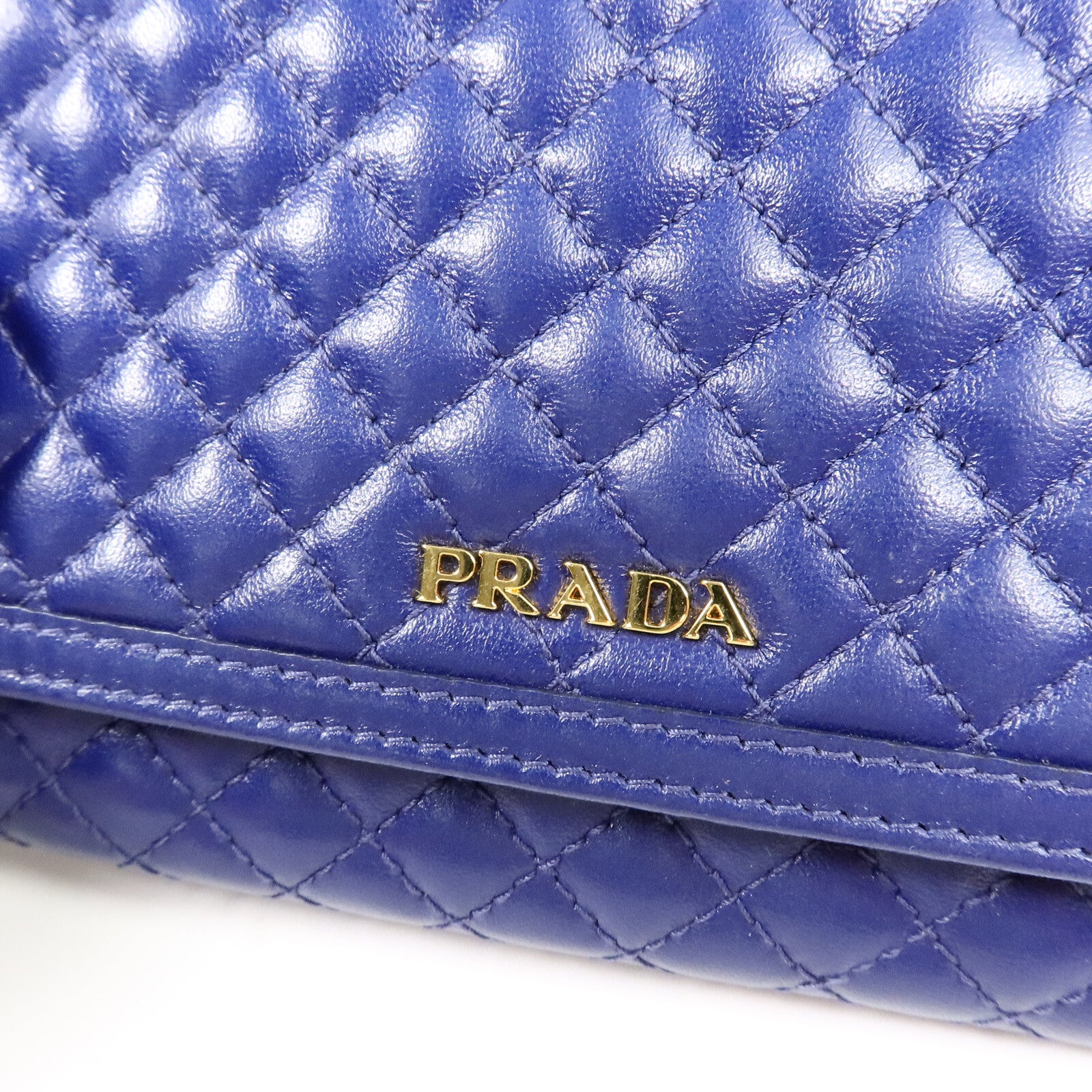 PRADA 牛皮皮革Wallet On Chain鏈帶肩背袋