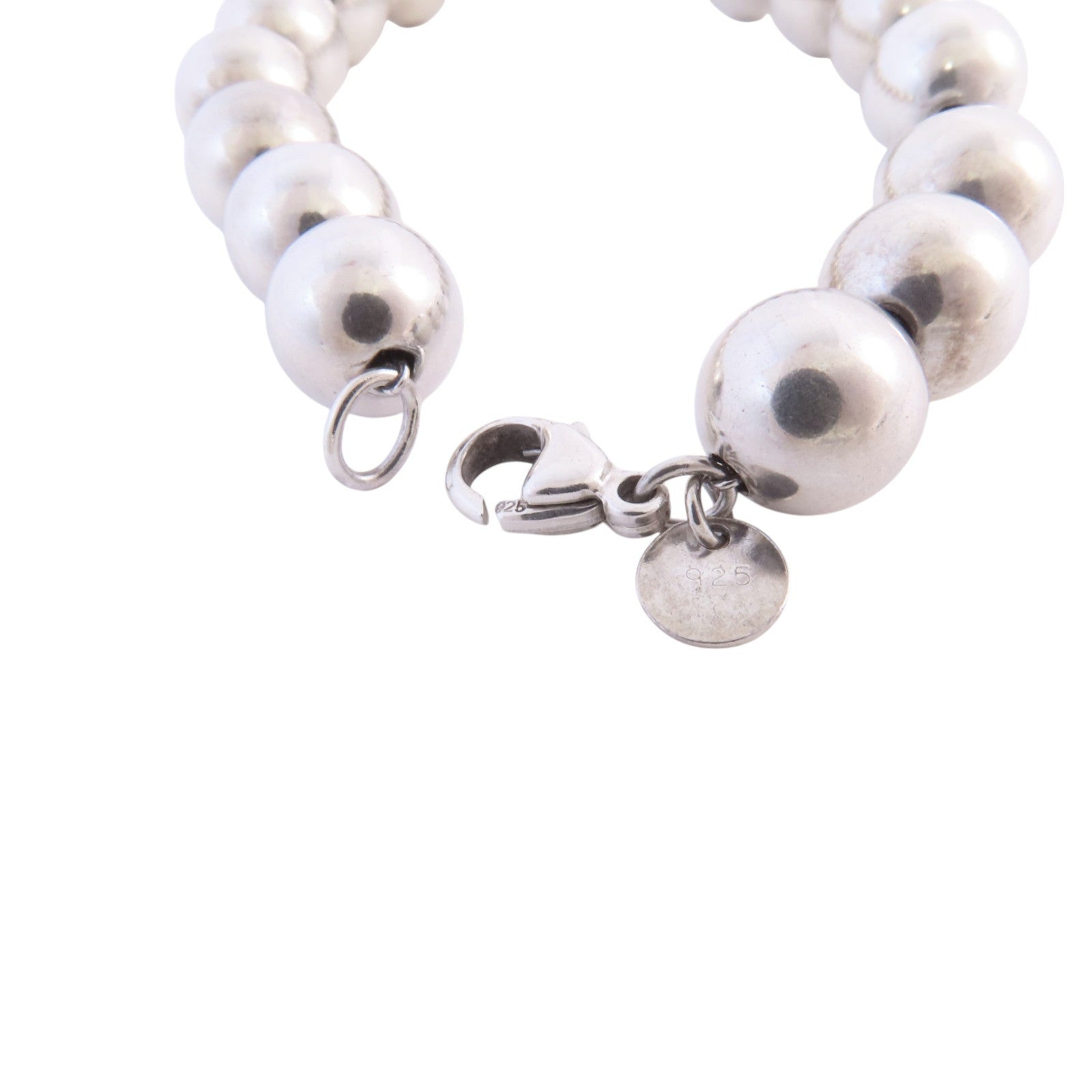 TIFFANY＆CO 925純銀Hareware Ball Bracelet銀扣手鏈