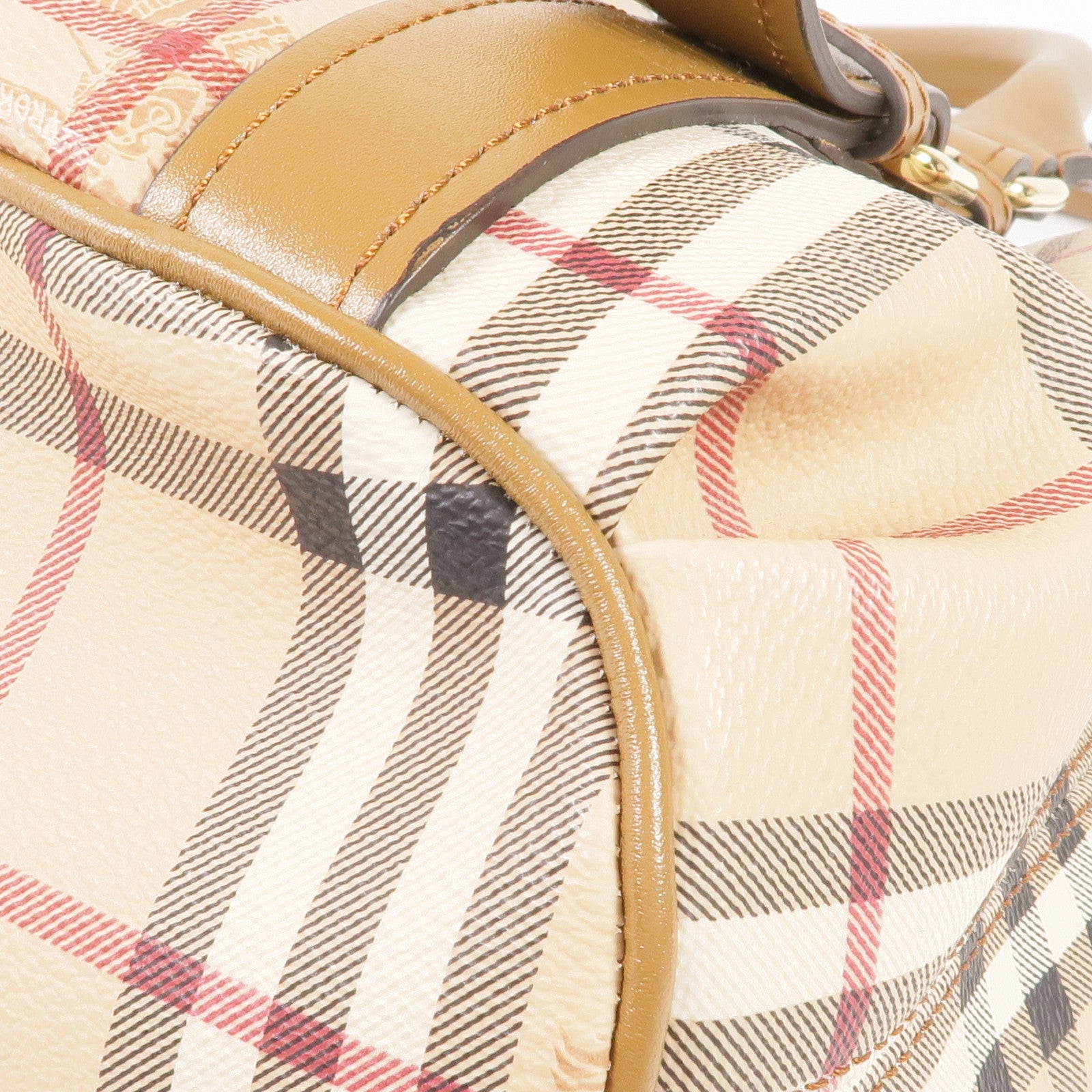 BURBERRY 塗層帆布Haymarket Northfield金扣手挽肩背兩用袋