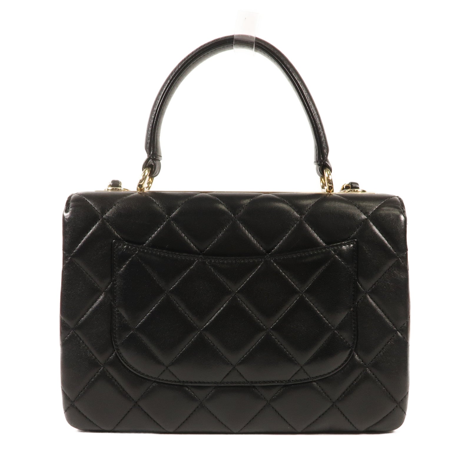 CHANEL 羊皮皮革Trendy CC Small金扣鏈帶手挽肩背兩用袋