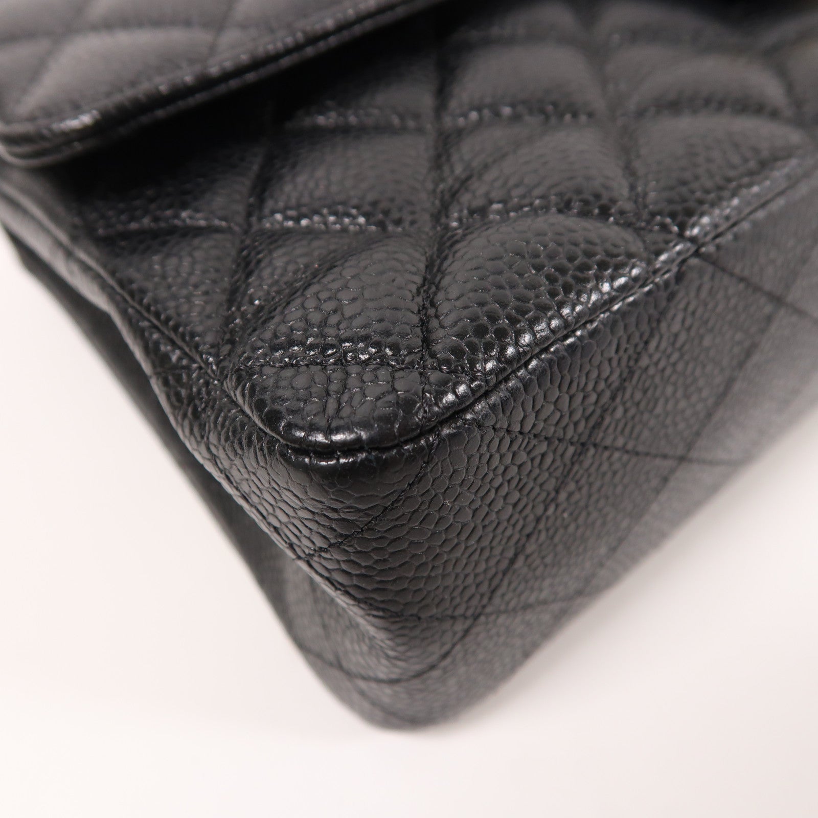 CHANEL CC GHW Classic 25 Chain Shoulder Bag Calfskin Leather Black