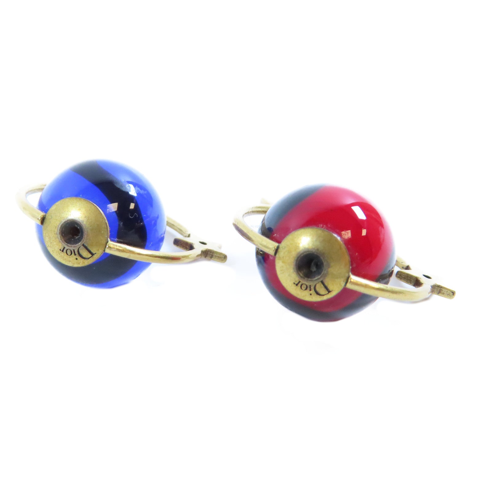 Dior 【激減優惠】金屬Tribales Astre Lunaire Star Moon Asymmetric Brass耳環深藍色/紅色/金色
