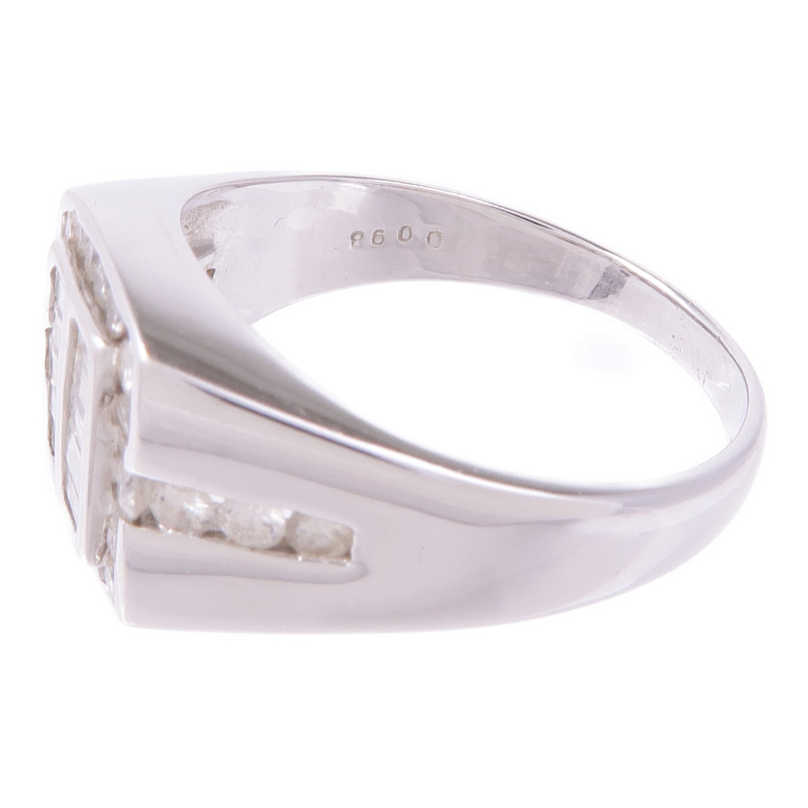 JEWELRY 【激減優惠】18K白金Diamond Ring鑽石戒指US#9