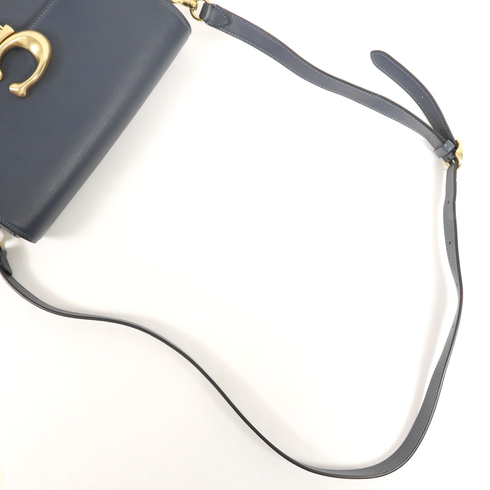 COACH 牛皮皮革Shoulder Bag金扣肩背袋