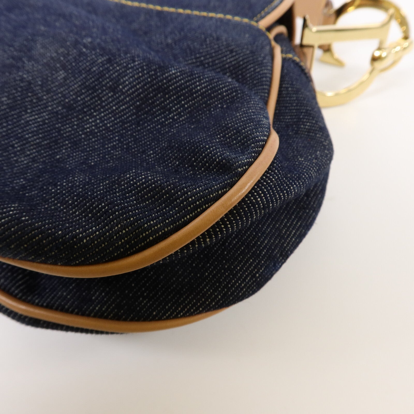 Dior 牛仔布Saddle肩背袋