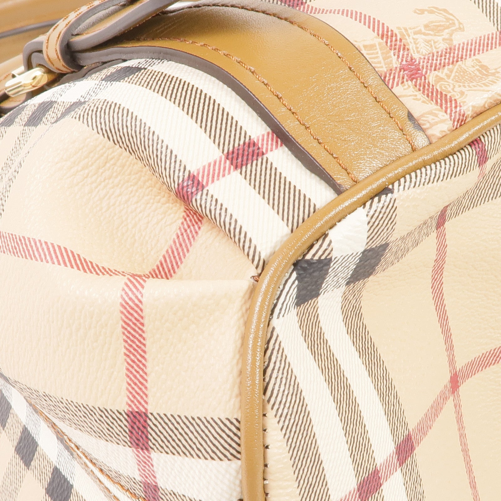 BURBERRY 塗層帆布Haymarket Northfield金扣手挽肩背兩用袋