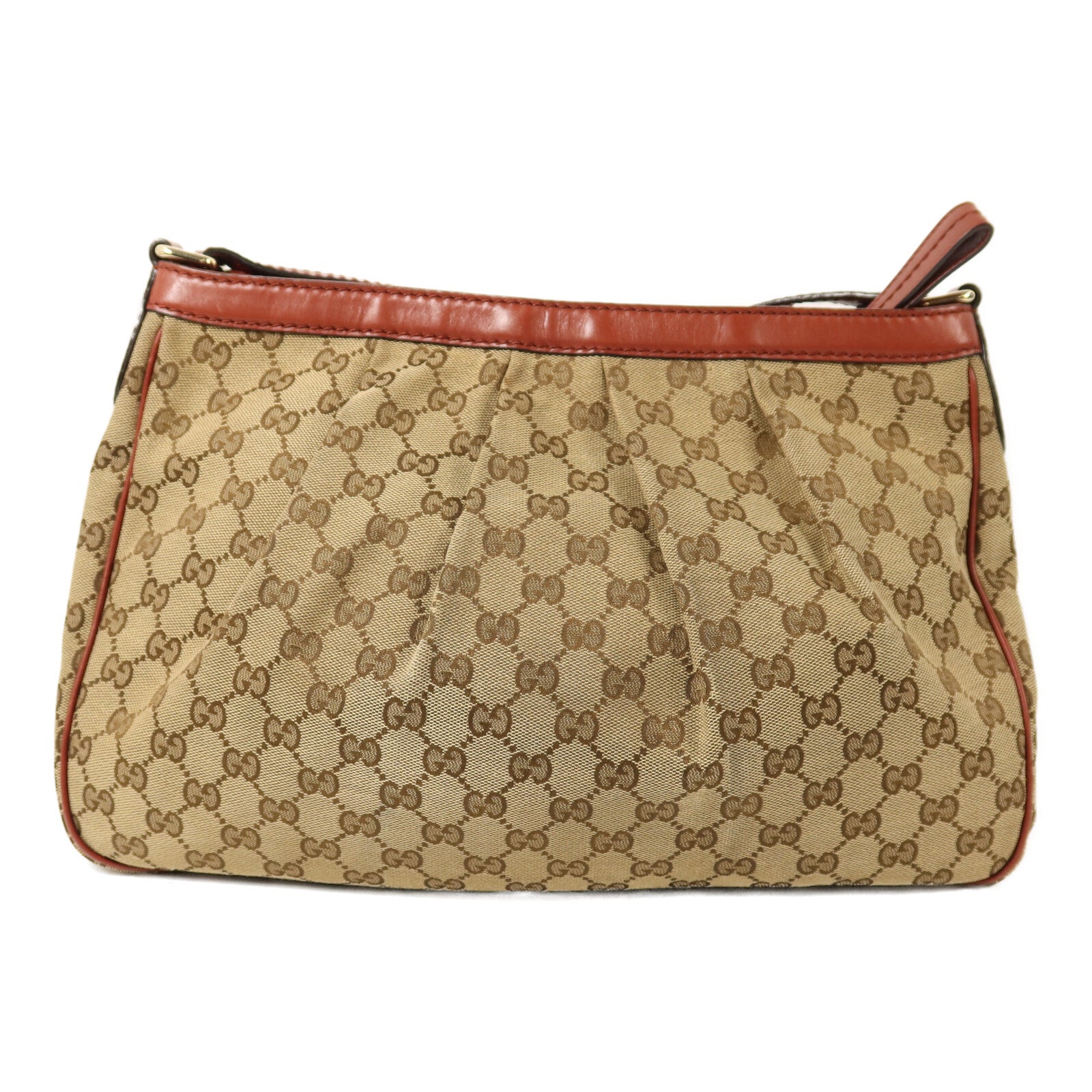 GUCCI 帆布Shoulder Bag金扣肩背袋