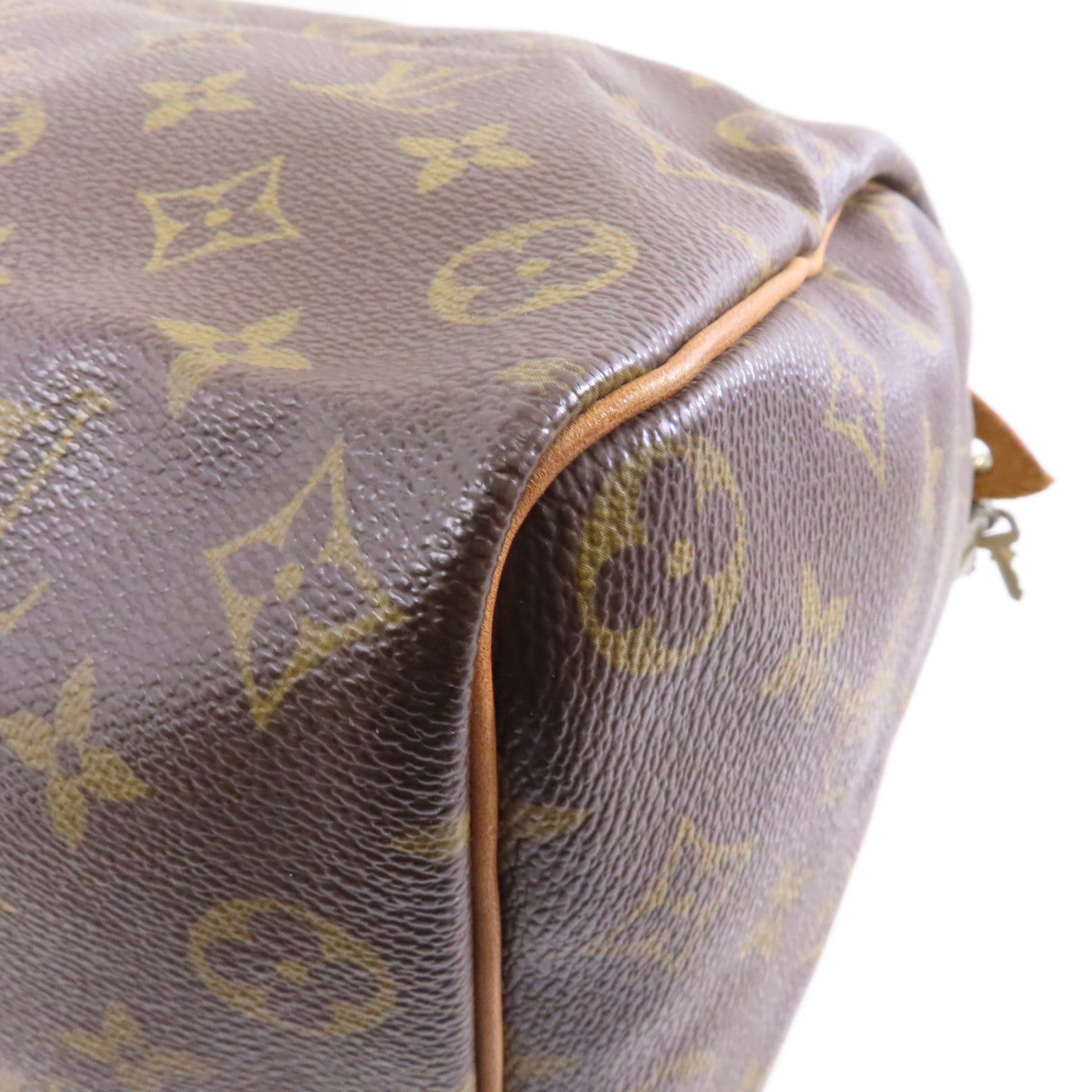 LOUIS VUITTON 【激減優惠】Monogram Speedy 35金扣手挽袋棕色