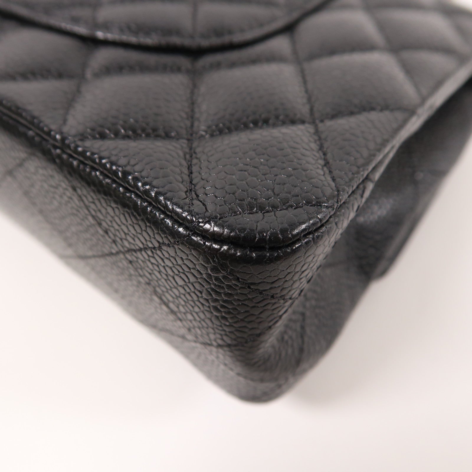 CHANEL CC GHW Classic 25 Chain Shoulder Bag Calfskin Leather Black