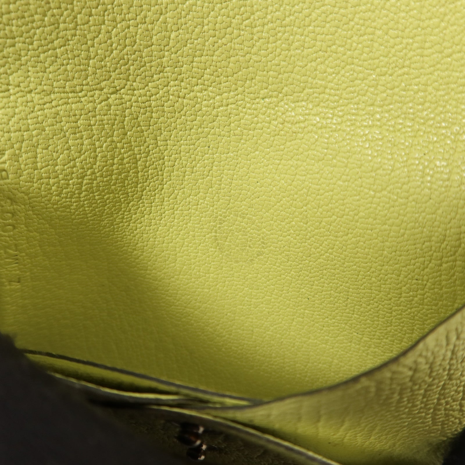 HERMES Chevre皮革Calvi Duo Card Holder卡片套Jaune Bourgeon