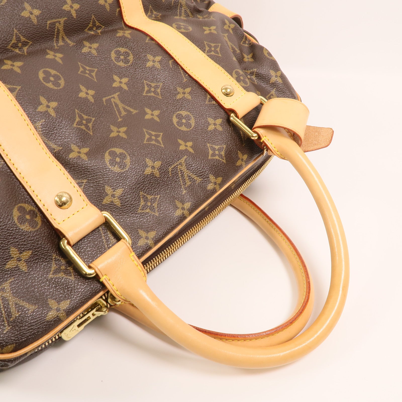 LOUIS VUITTON Monogram CarryAll金扣手挽袋