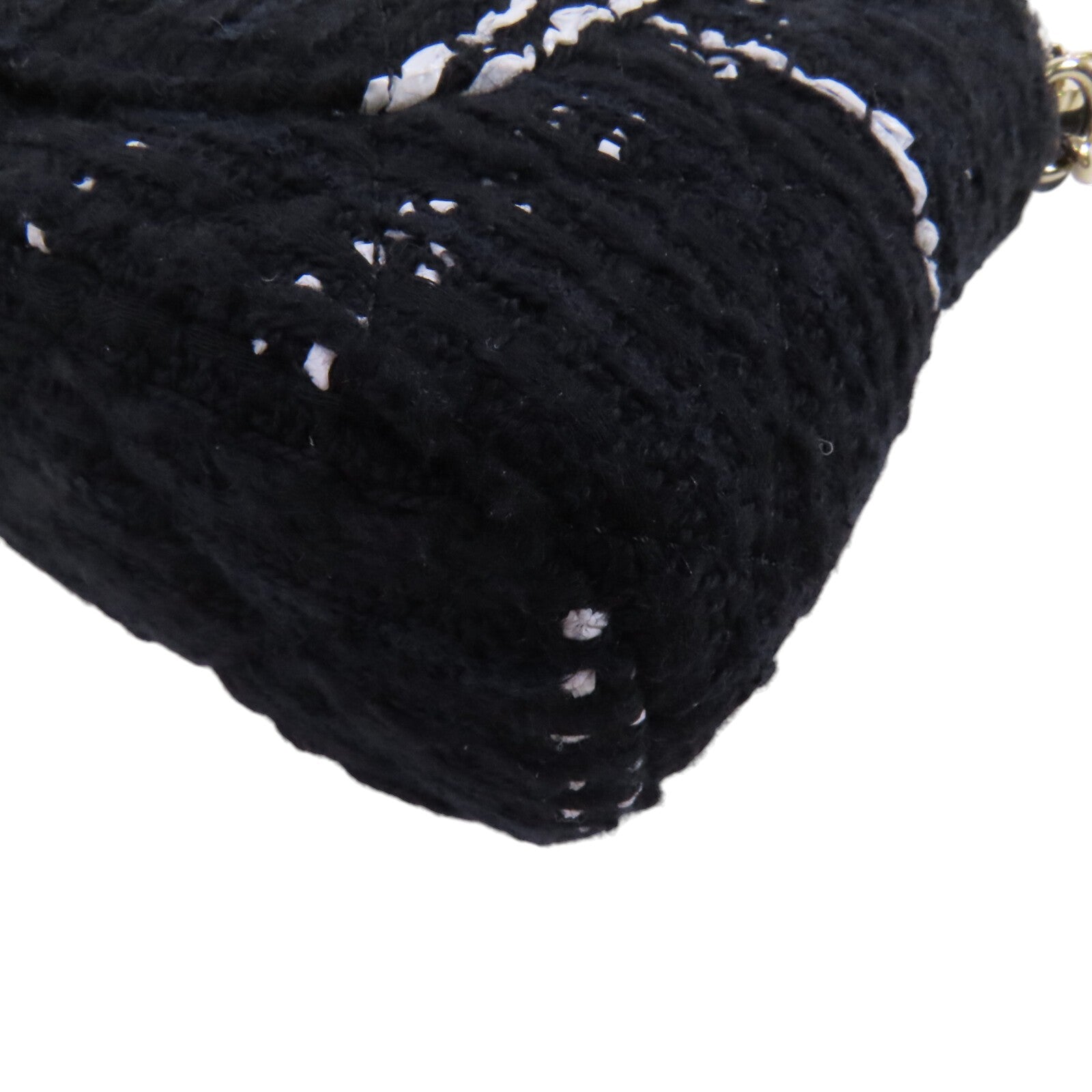 CHANEL 斜紋軟呢Chain Shoulder Bag金扣鏈帶肩背袋