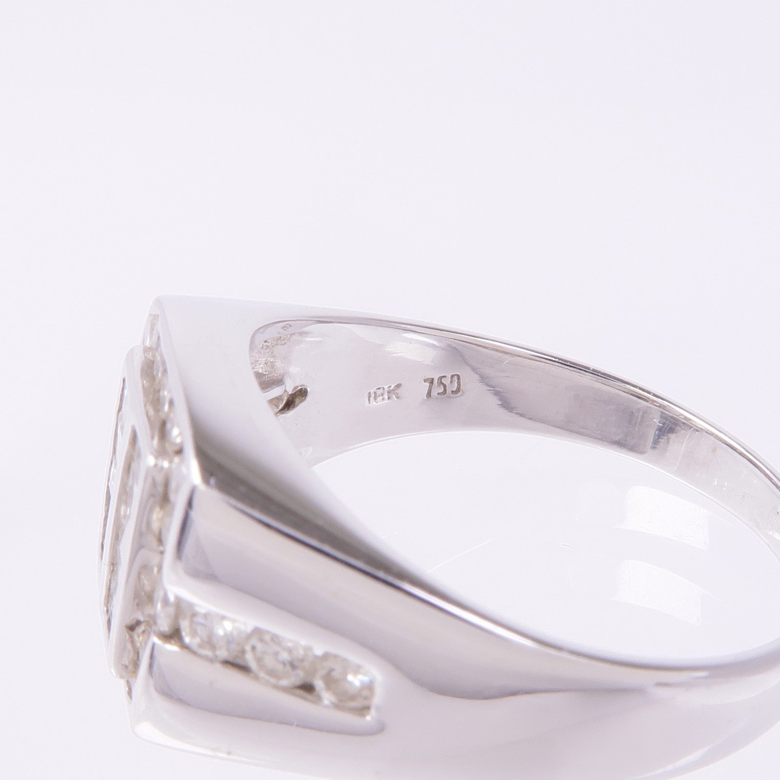 JEWELRY 【激減優惠】18K白金Diamond Ring鑽石戒指US#9