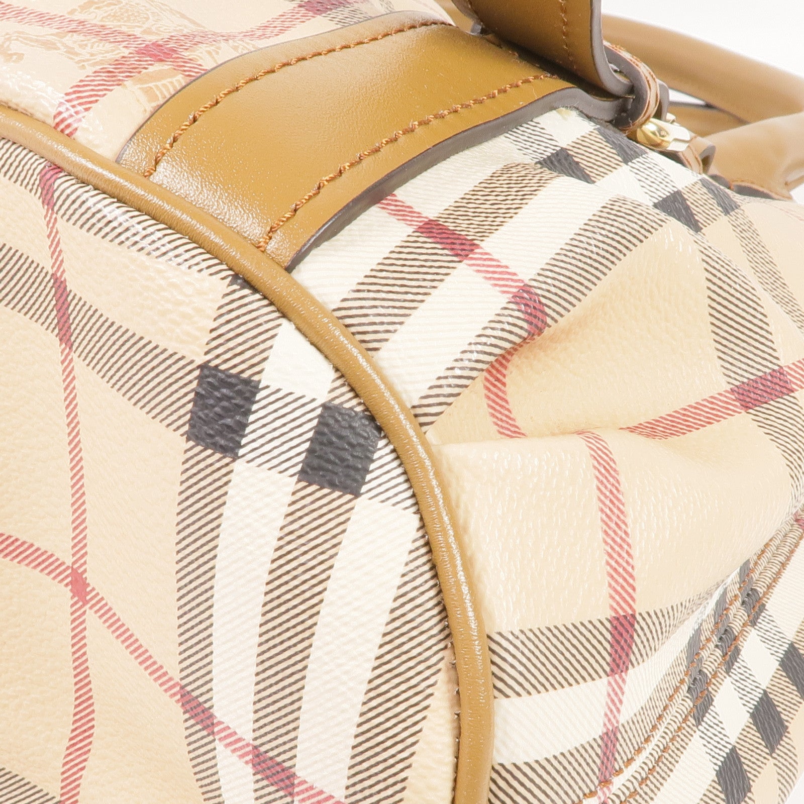 BURBERRY 塗層帆布Haymarket Northfield金扣手挽肩背兩用袋