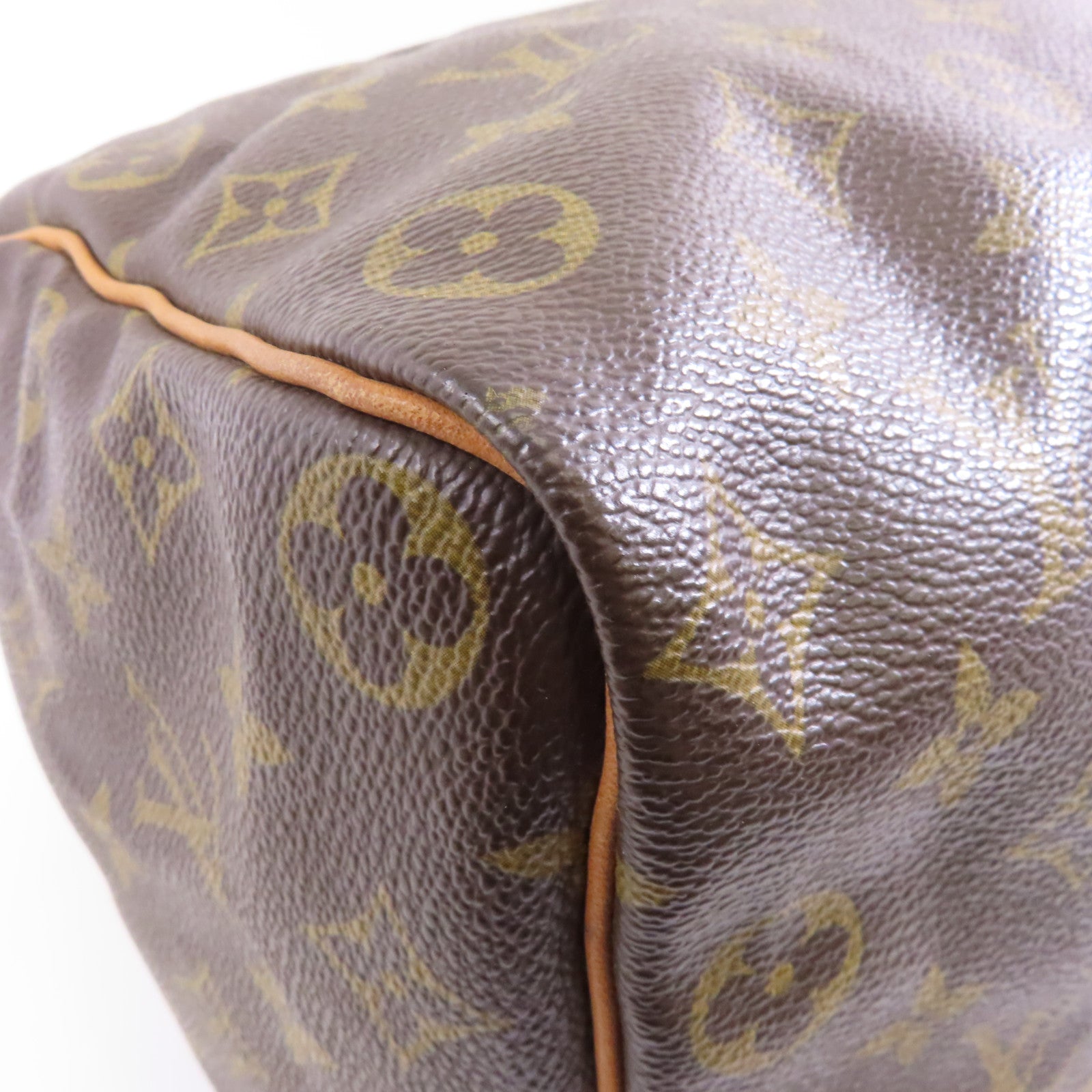 LOUIS VUITTON 【激減優惠】Monogram Speedy 35金扣手挽袋棕色