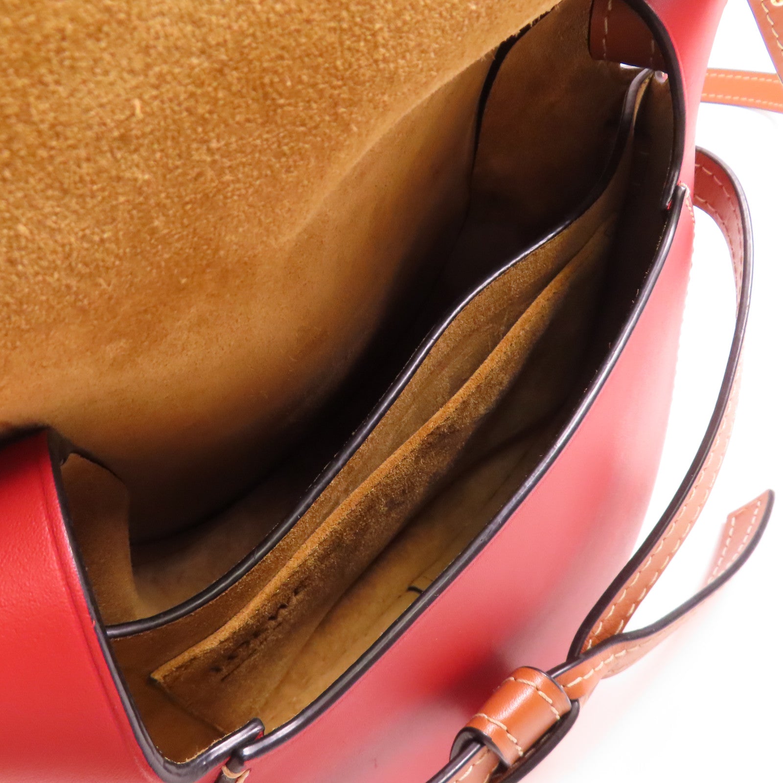 LOEWE 牛皮皮革Gate Bag金扣肩背袋