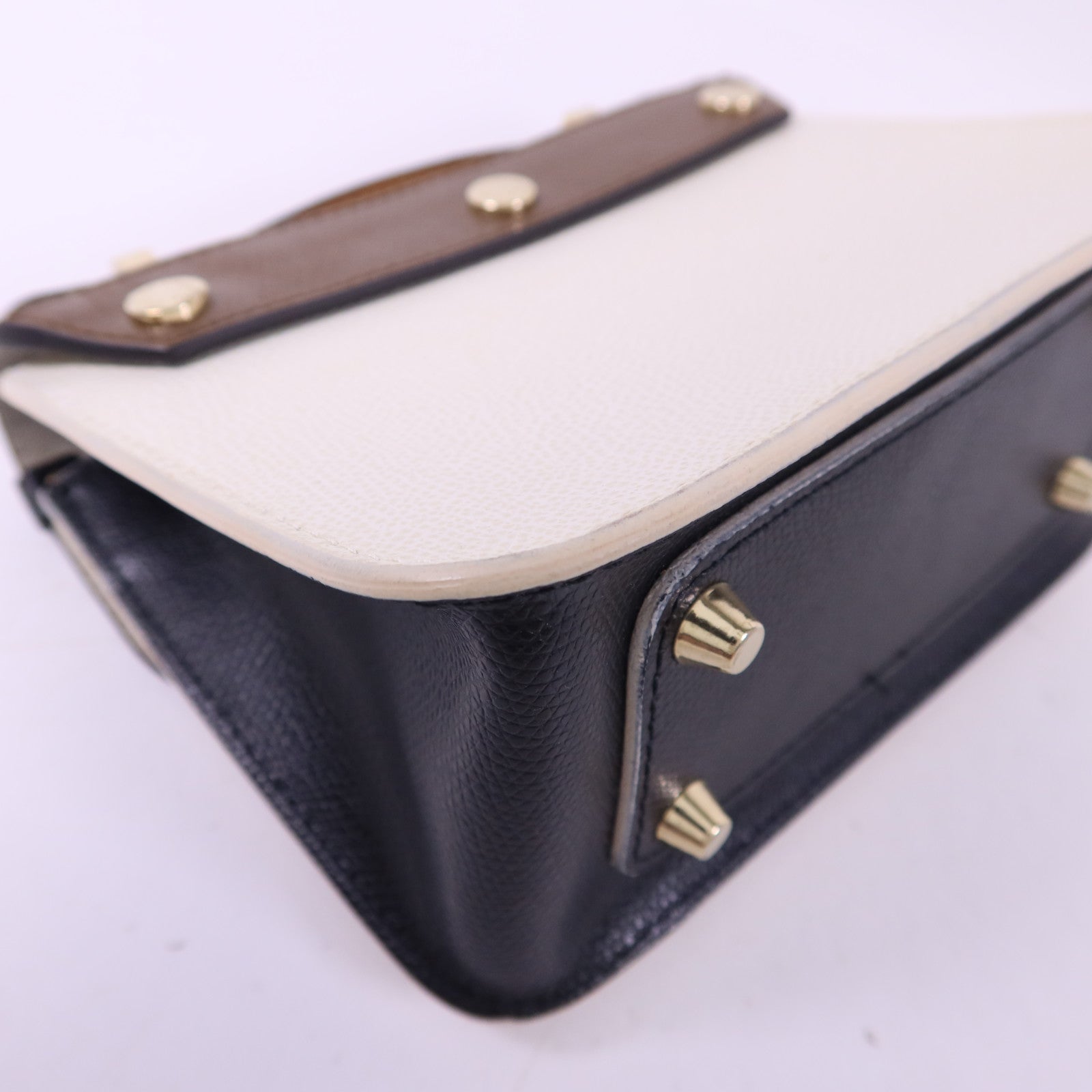 Furla 牛皮皮革Metropolis Mini Crossbody金扣手挽肩背兩用袋