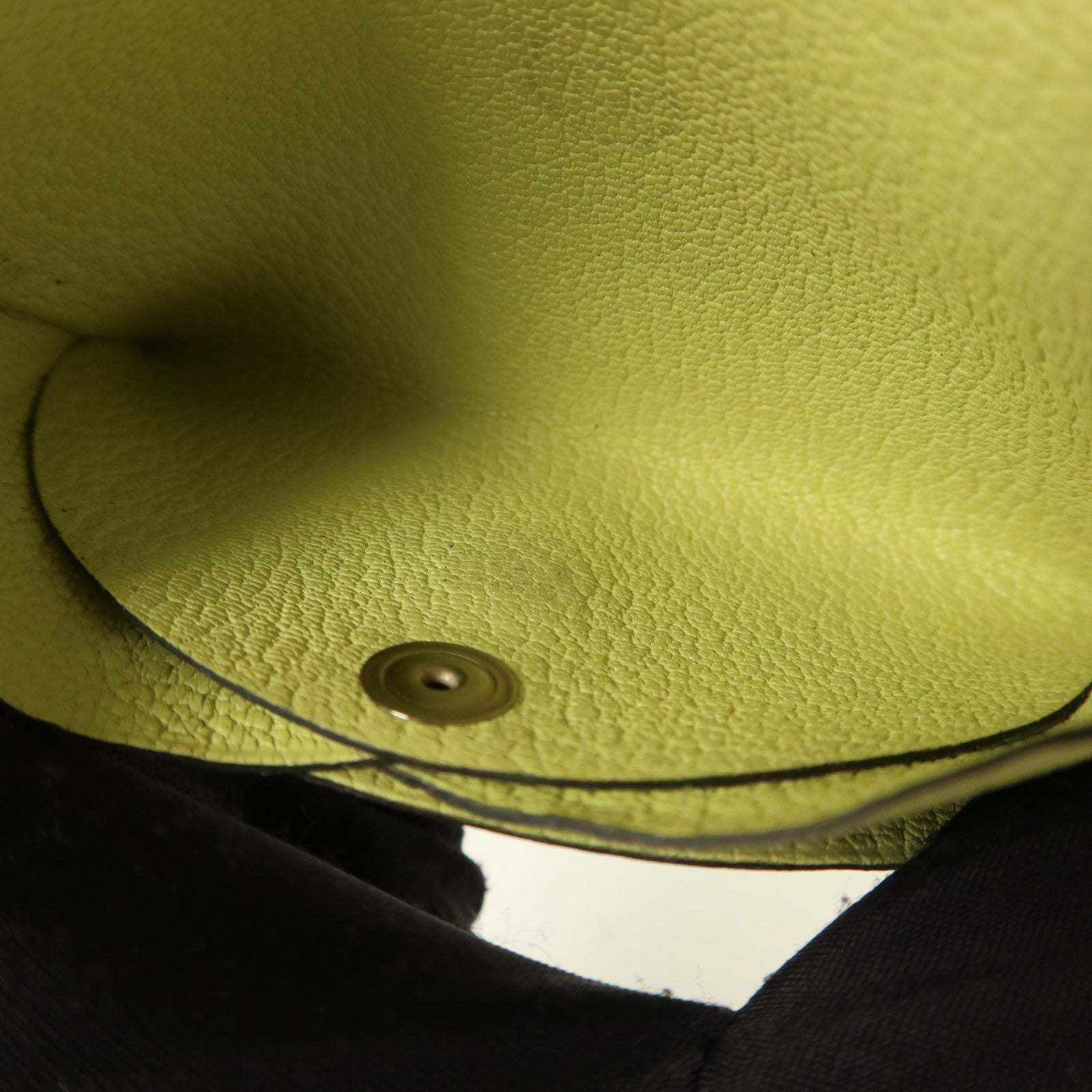 HERMES Chevre皮革Calvi Duo Card Holder卡片套Jaune Bourgeon