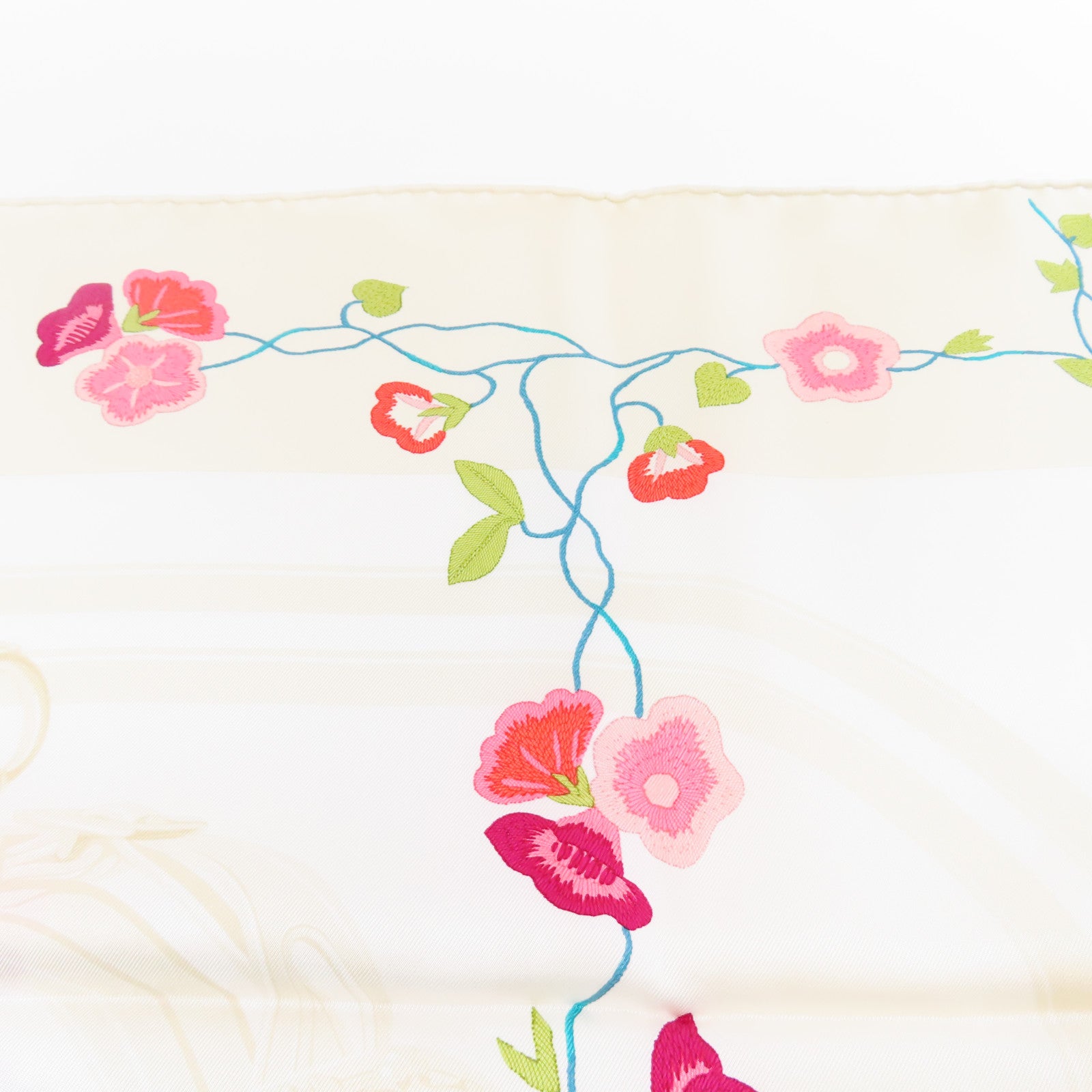 HERMES 【激減優惠】絲質Scarf絲巾米色/粉紅色/紅色/綠色