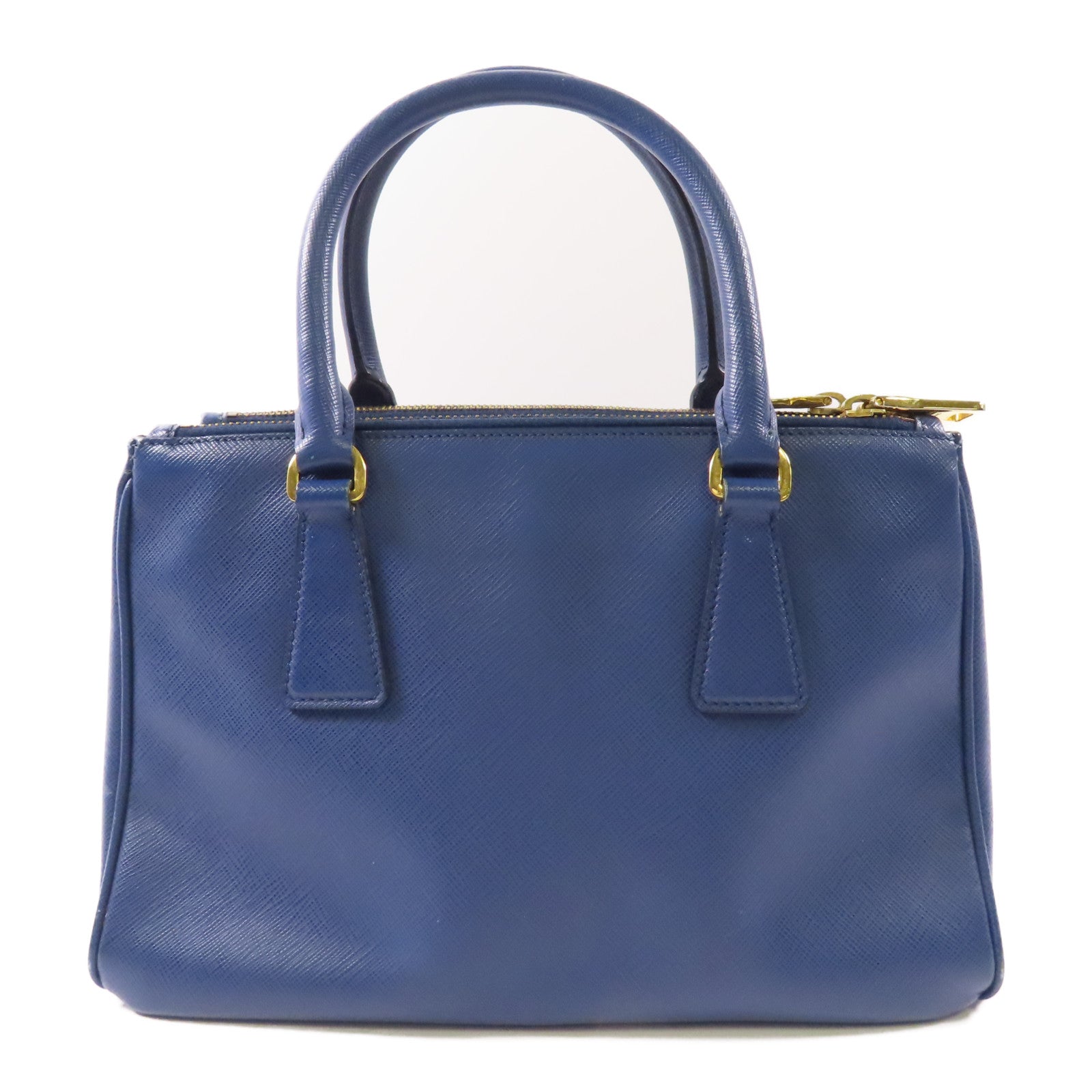 PRADA Saffiano皮革2 Way Shoulder金扣手挽肩背兩用袋