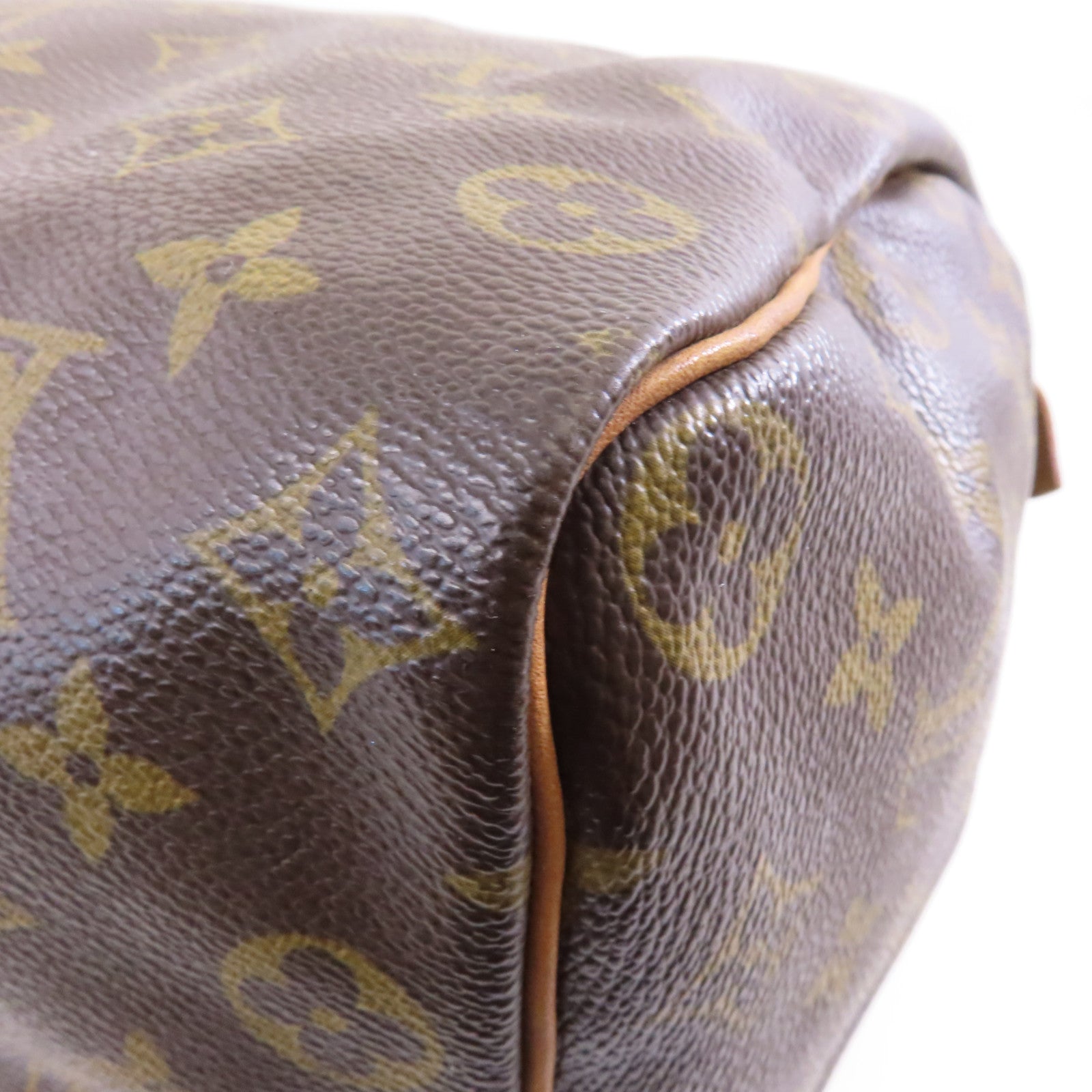 LOUIS VUITTON 【激減優惠】Monogram Speedy 35金扣手挽袋棕色