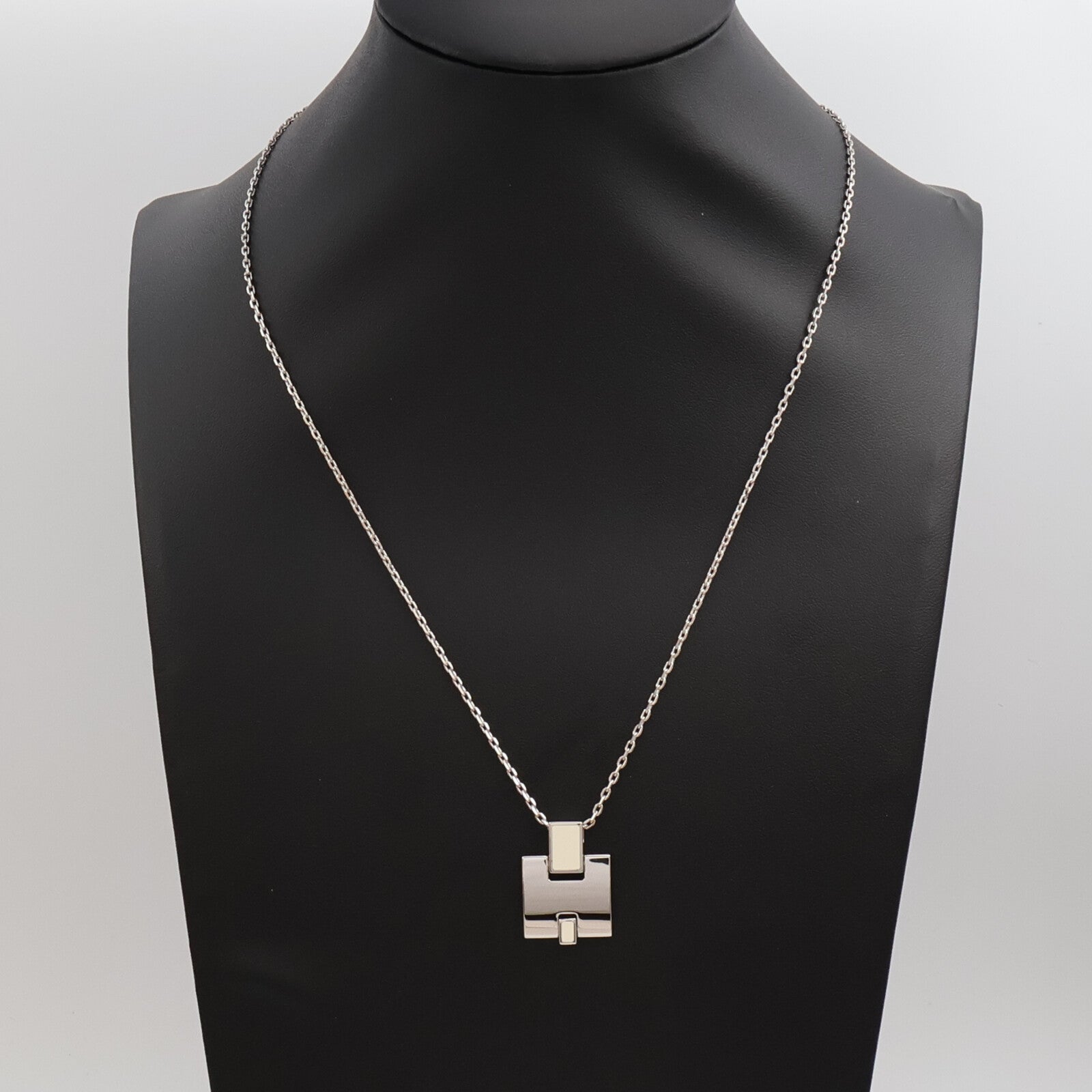 HERMES 金屬/琺瑯Eileen Pendant Necklace項鍊