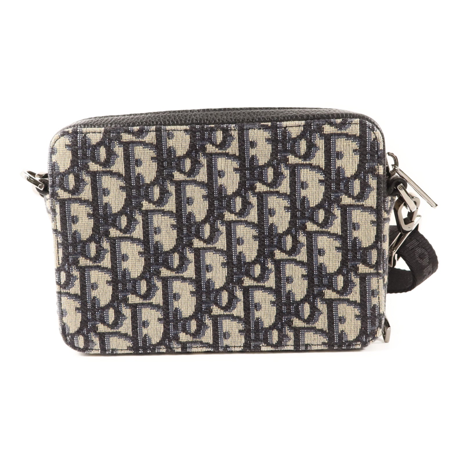 Dior 帆布Zipped Pouch With Strap銀扣肩背袋