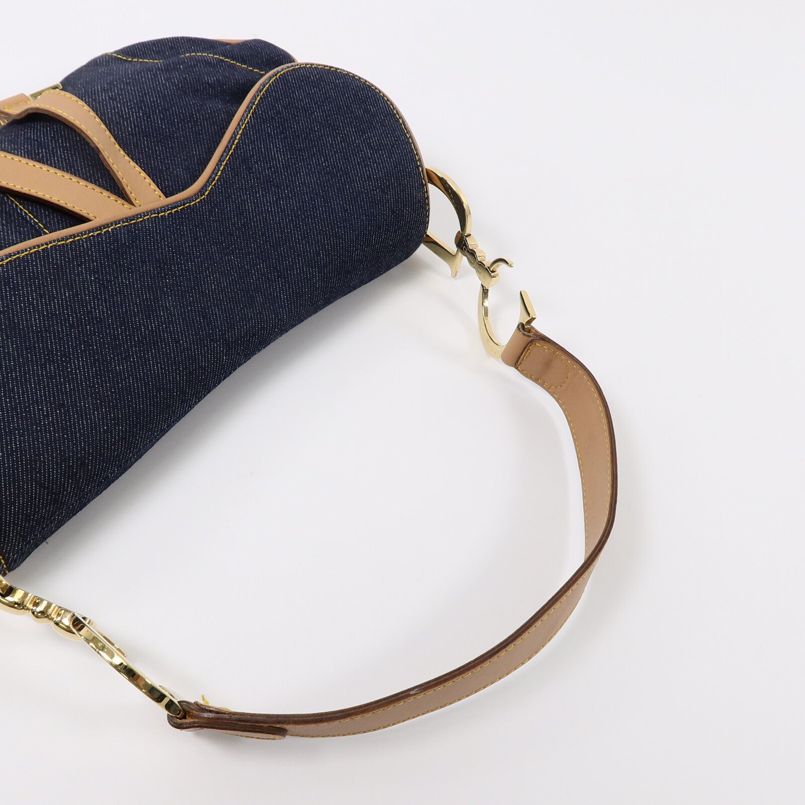Dior 牛仔布Saddle肩背袋