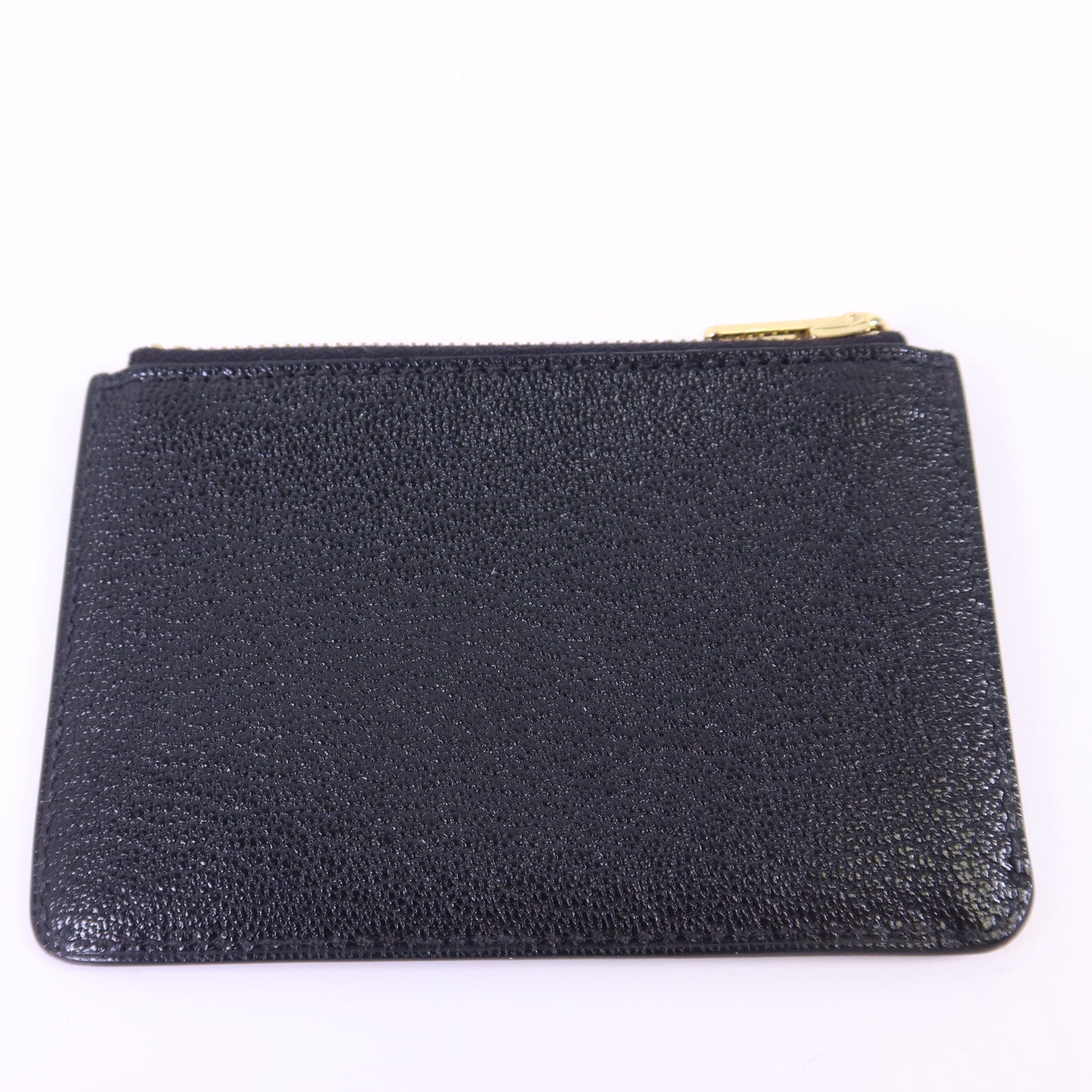 HERMES Chevre Mysore皮革Roulis Slim金扣錢包Noir